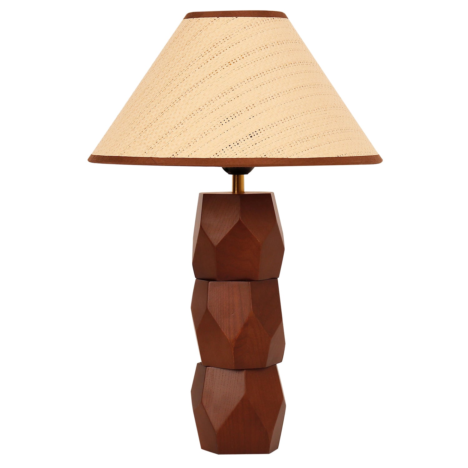 Stanley Rubberwood Table Lamp