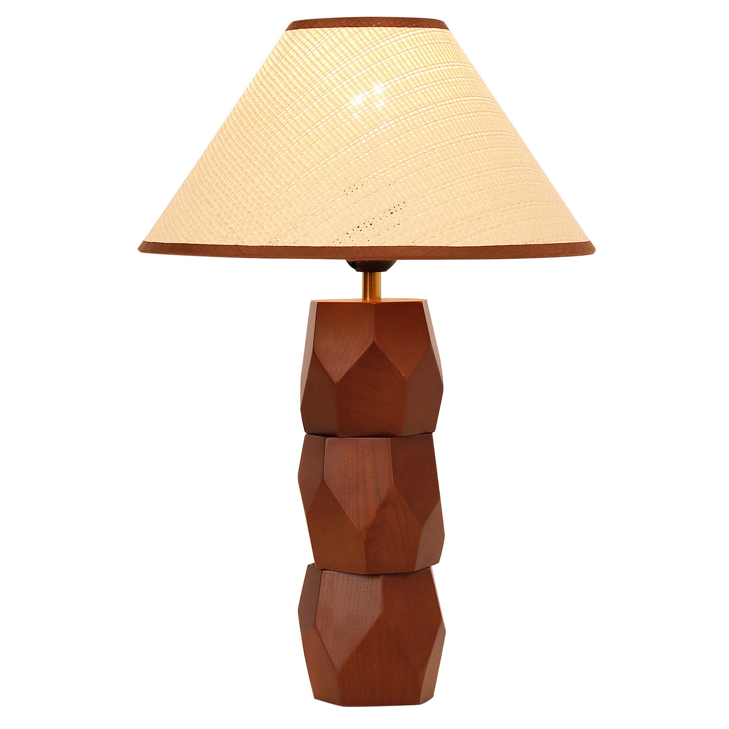 Stanley Rubberwood Table Lamp