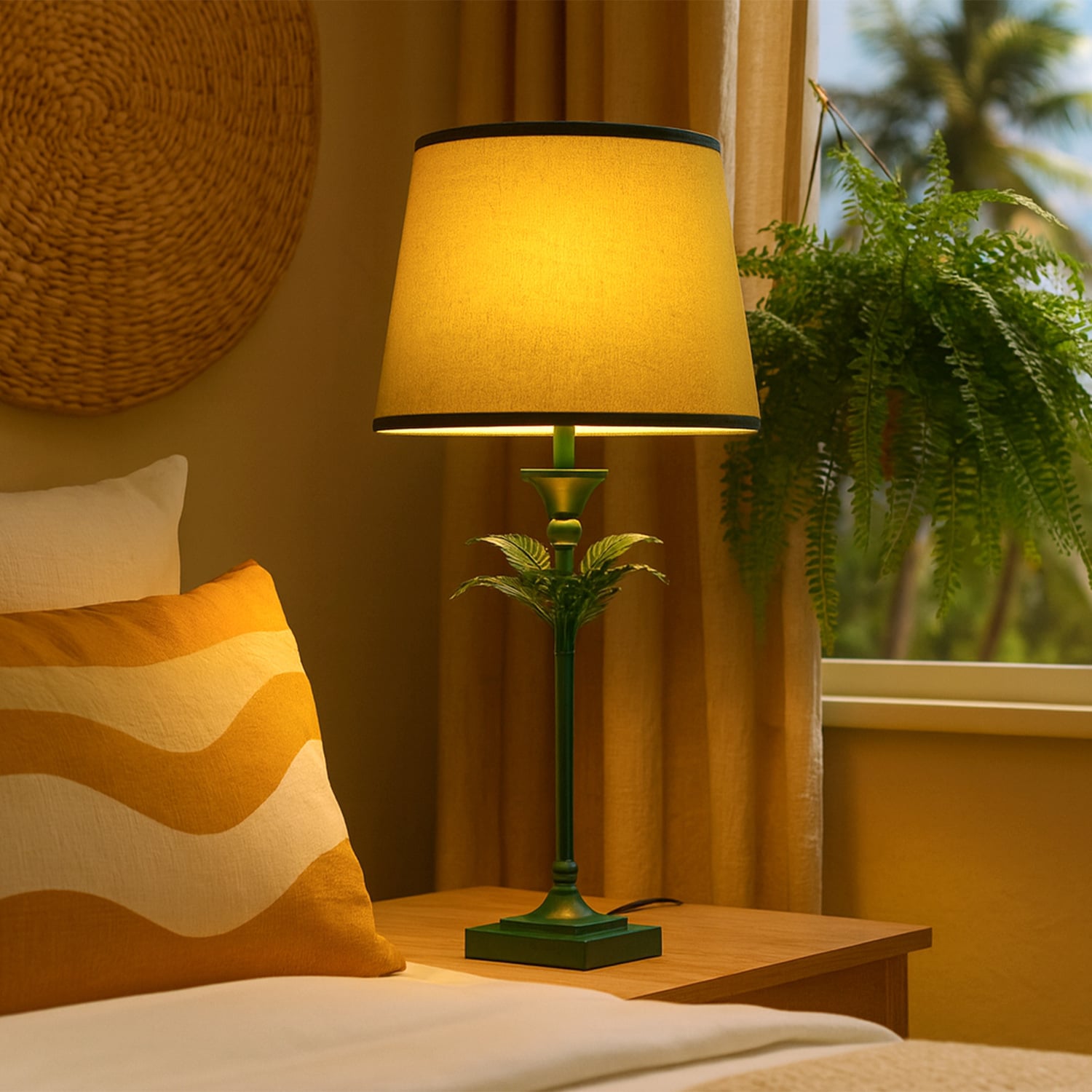 Franklin Green Table Lamp