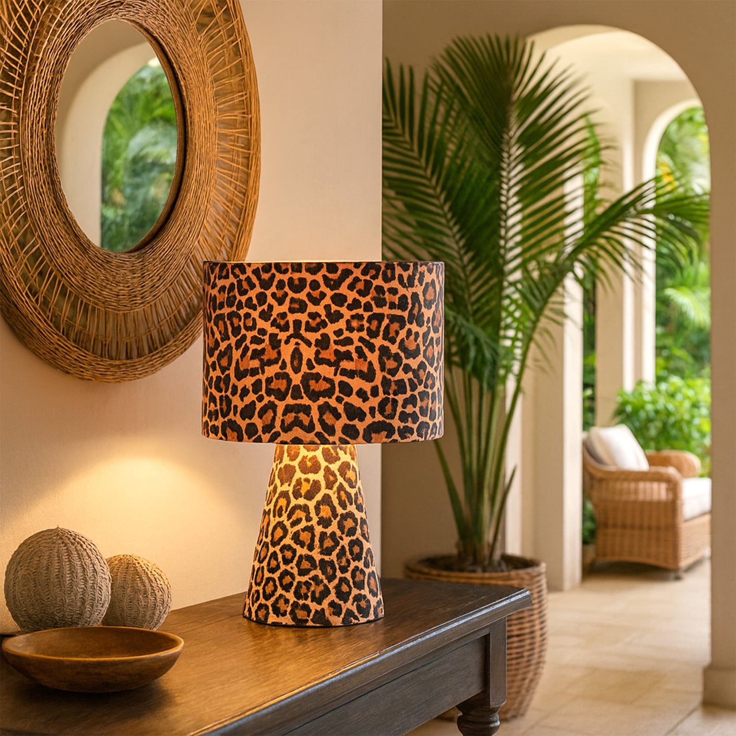 Tyler Leopard Table Lamp