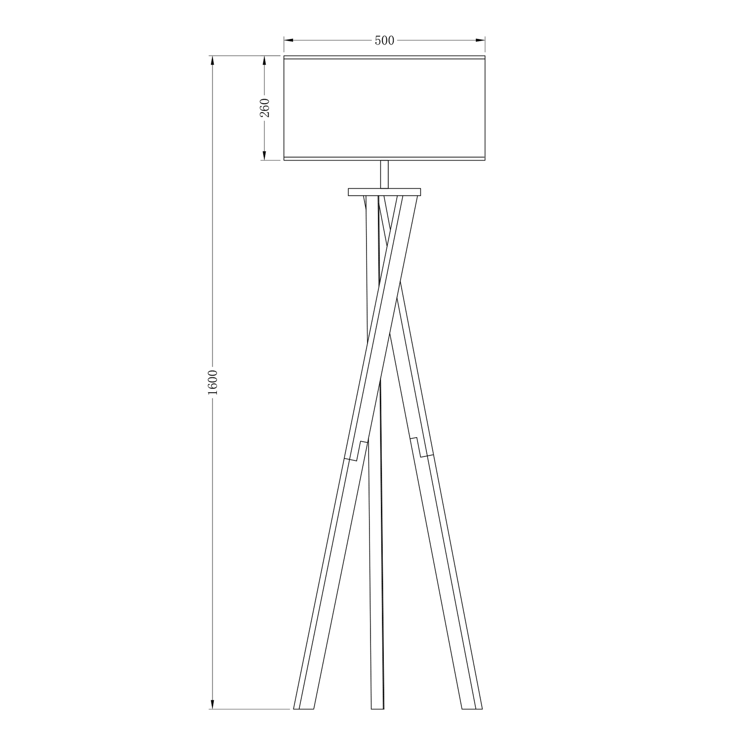 Norman Rubberwood Floor Lamp