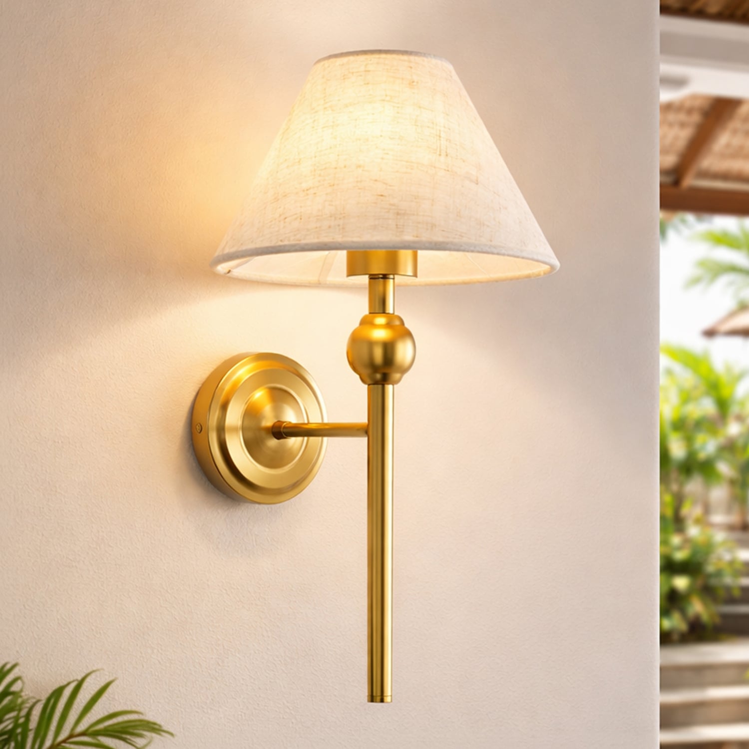 Ricks Linen Wall Light