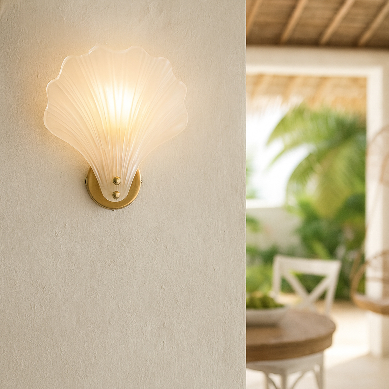 Abel Frosted Glass Wall Light