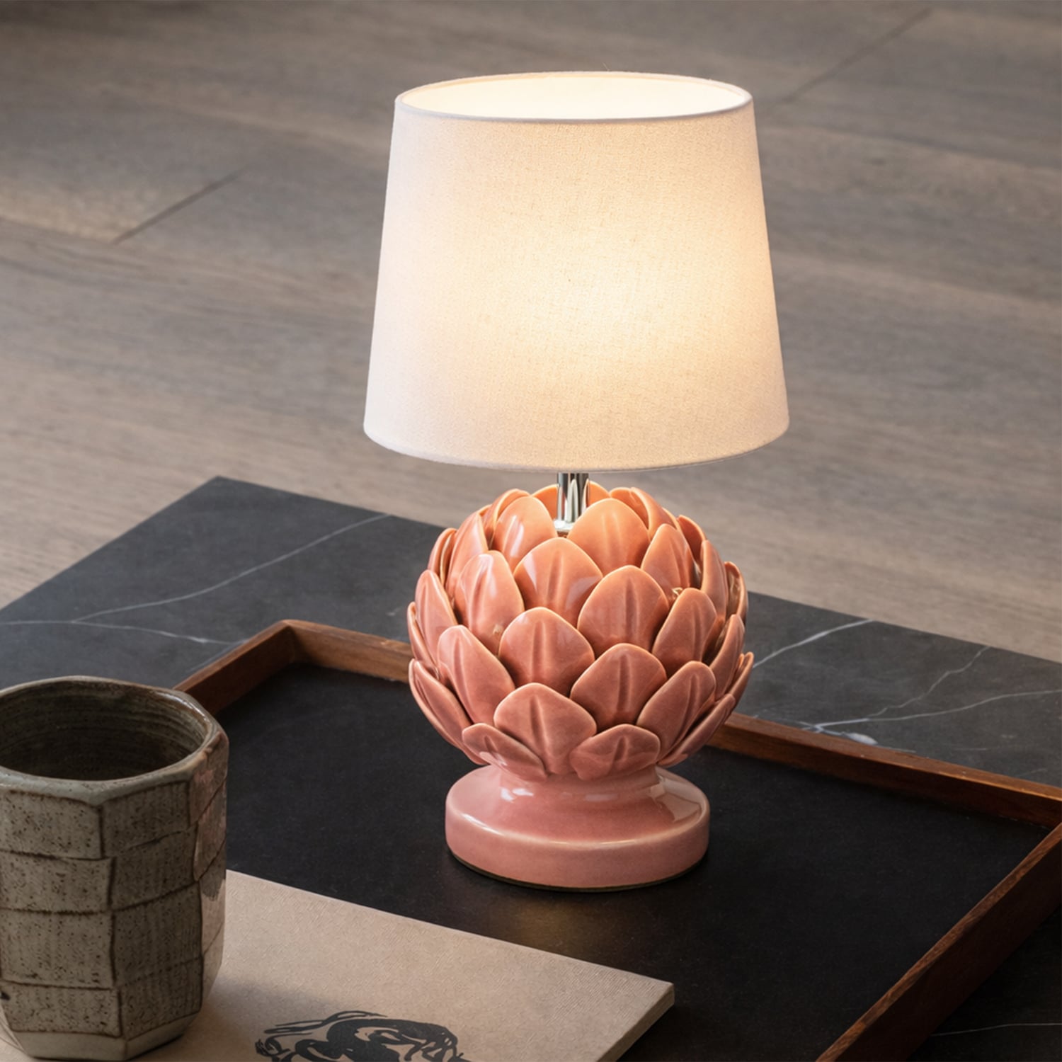 Benton Ceramic Artichoke Table Lamps
