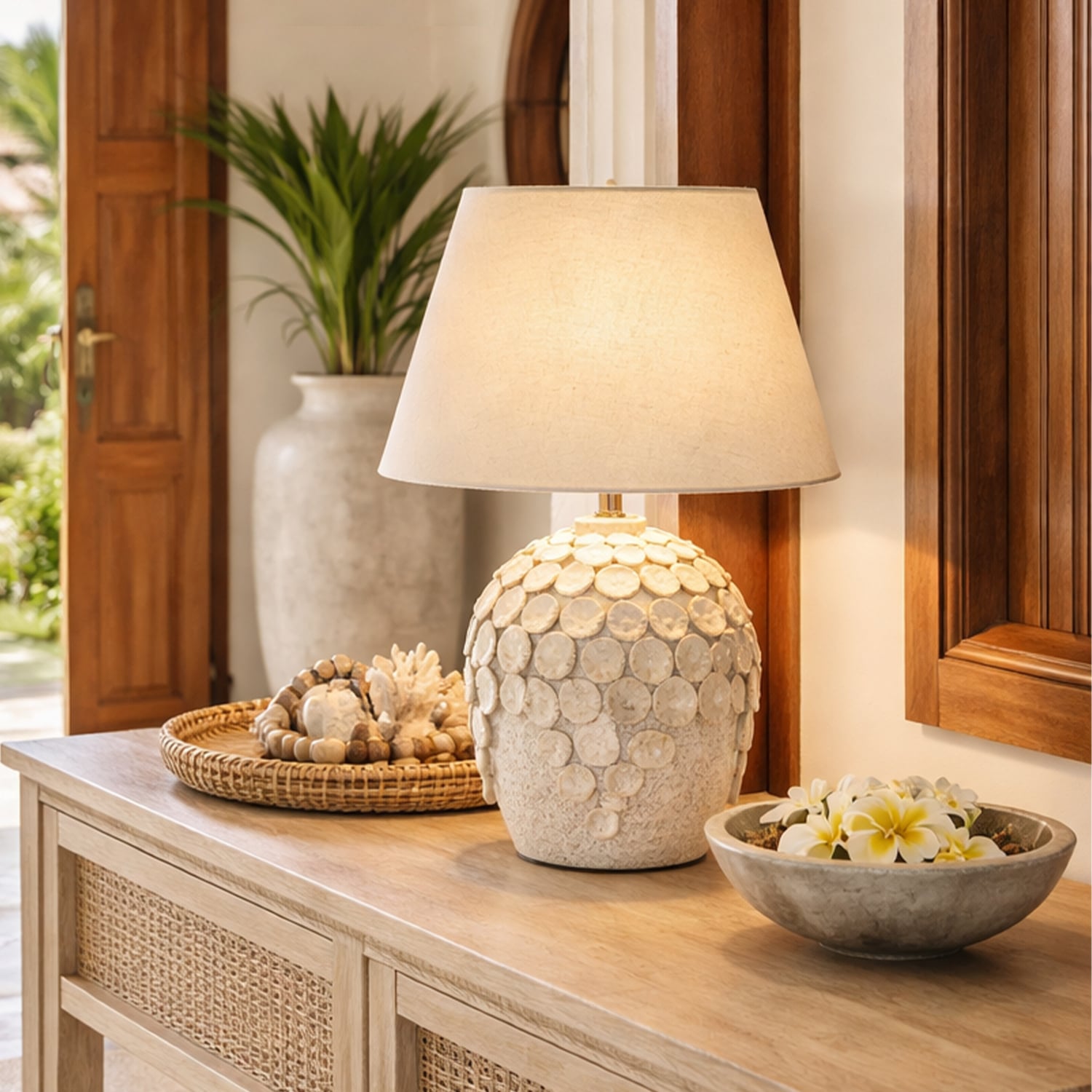 Newport White Ceramic Table Lamp