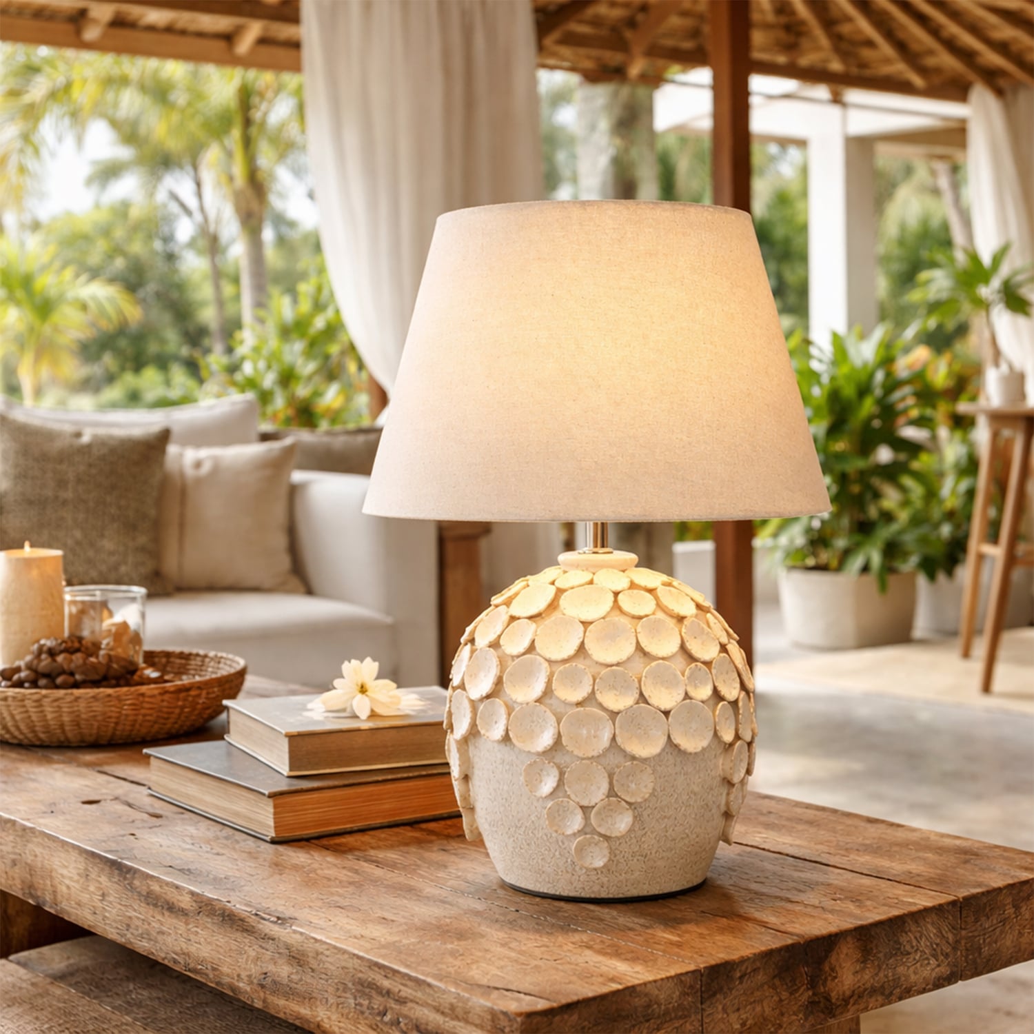 Newport White Ceramic Table Lamp