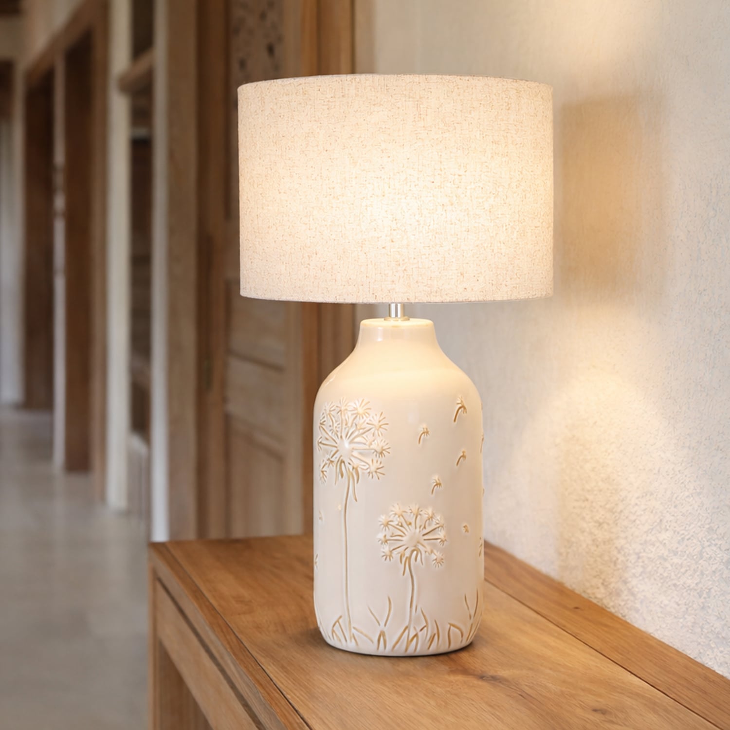 Burbank White Ceramic Table Lamp