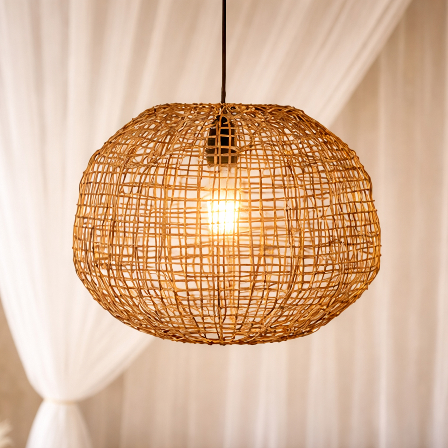 Stratford Rattan Pendant Light