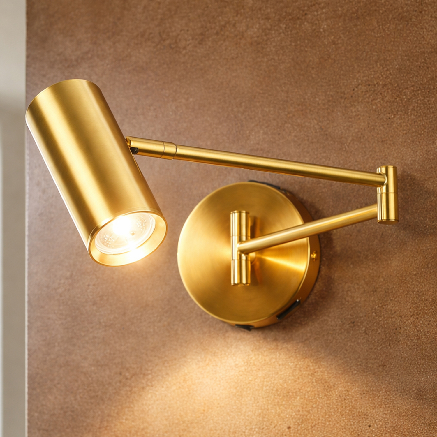Calexico Aluminium Swing Arm Wall Spotlight