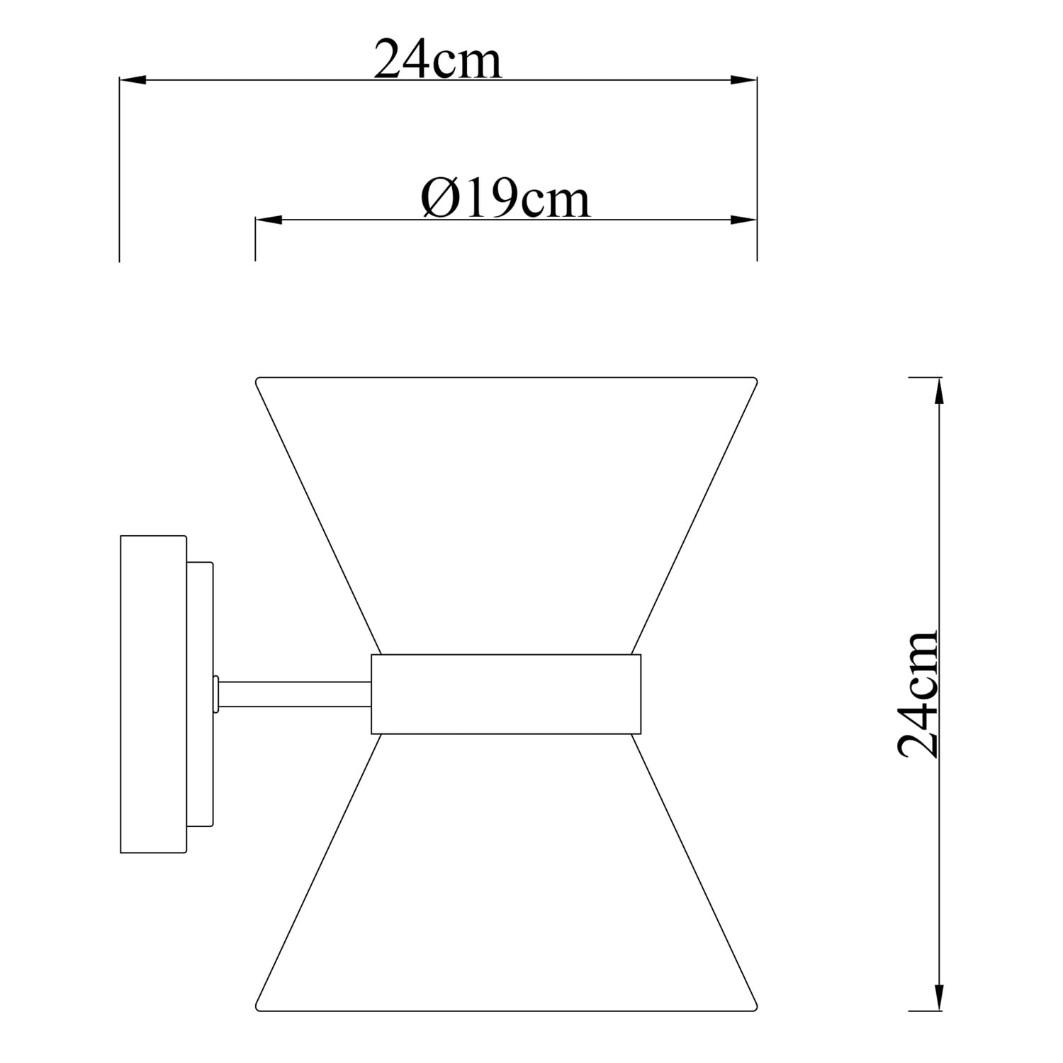 Soma Linen 2-Light Up/Down Wall Light