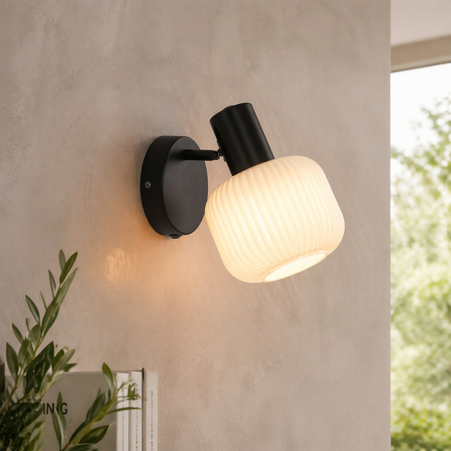 Clement Glass Reading Wall Light