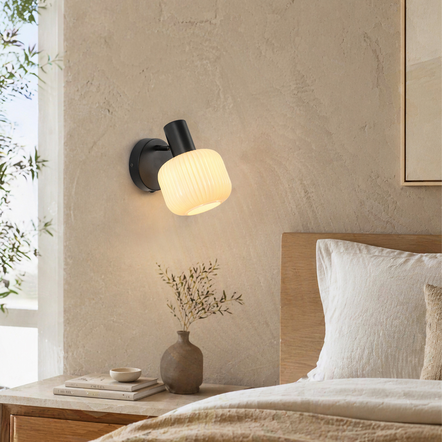 Clement Glass Reading Wall Light
