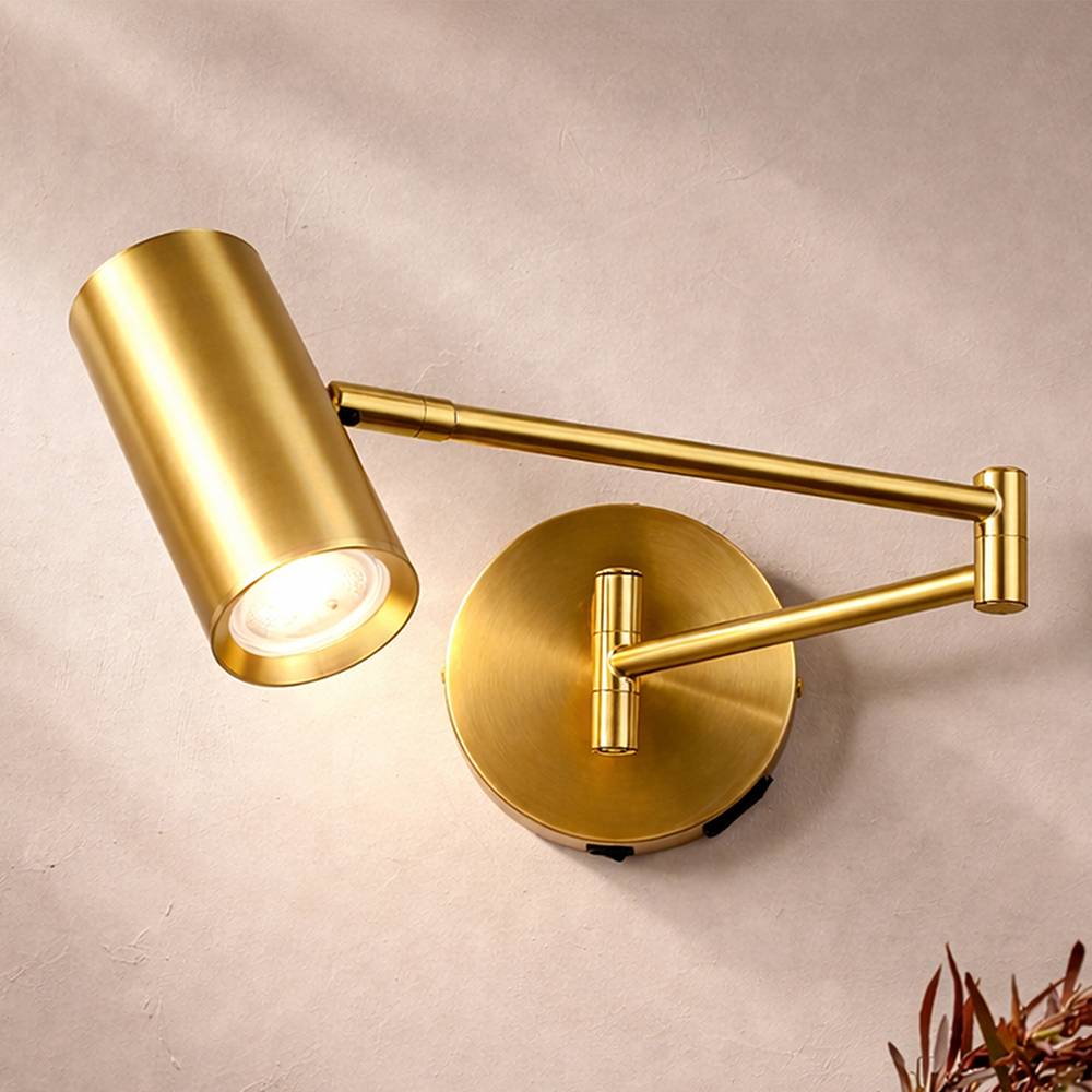 Calexico Aluminium Adjustable Wall Spotlight with USB