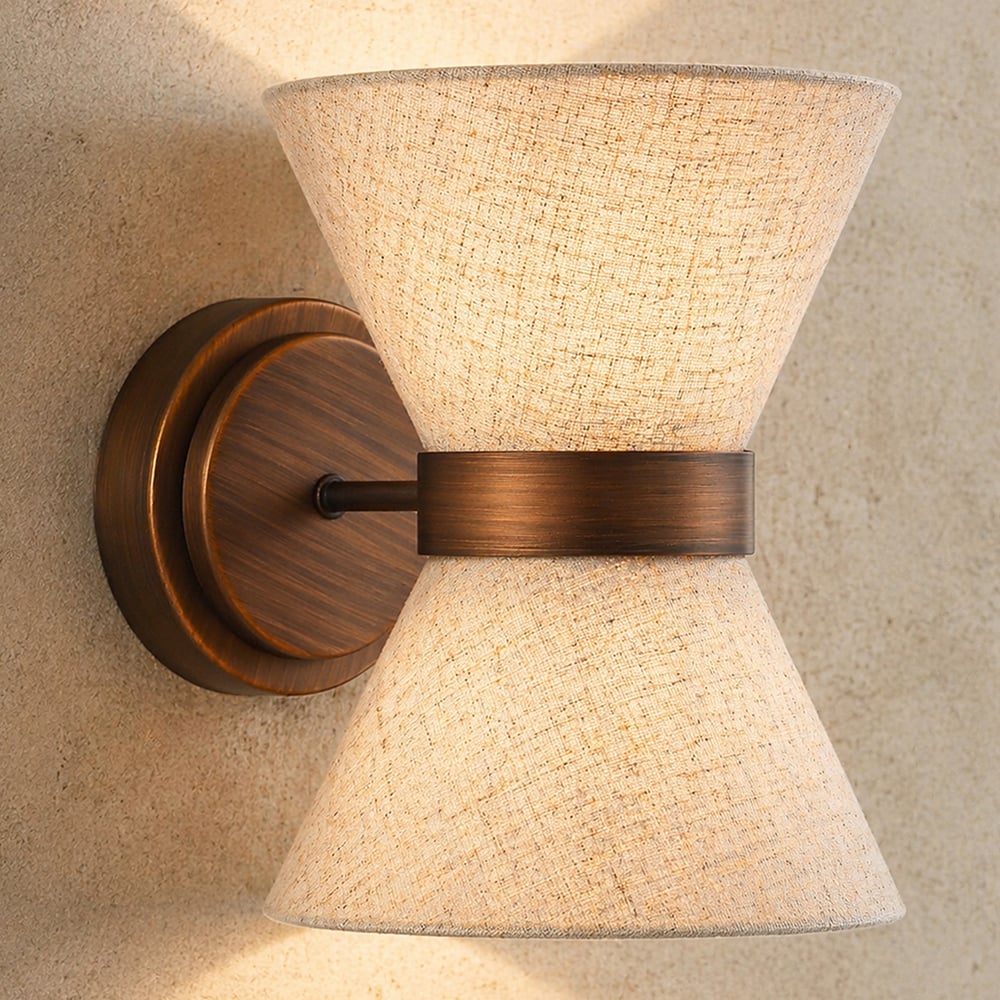 Soma Linen 2-Light Up/Down Wall Light