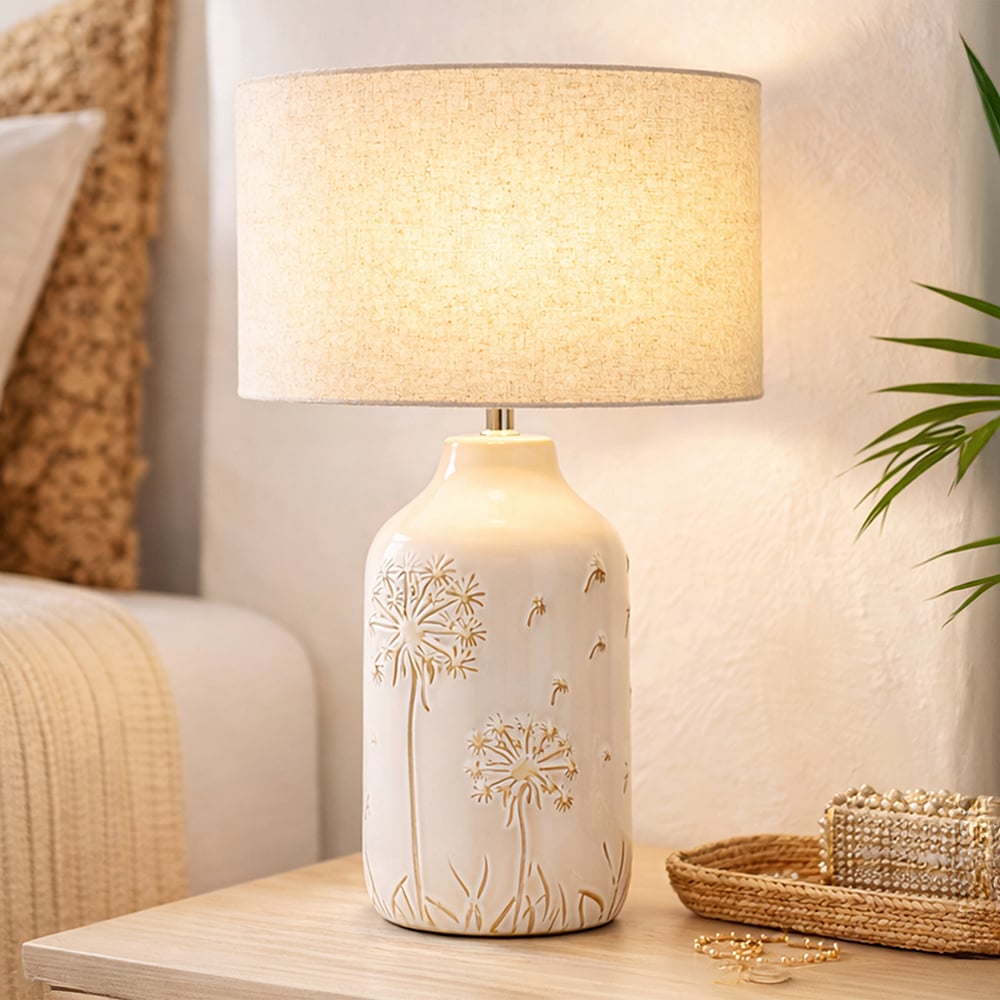 Burbank White Ceramic Table Lamp