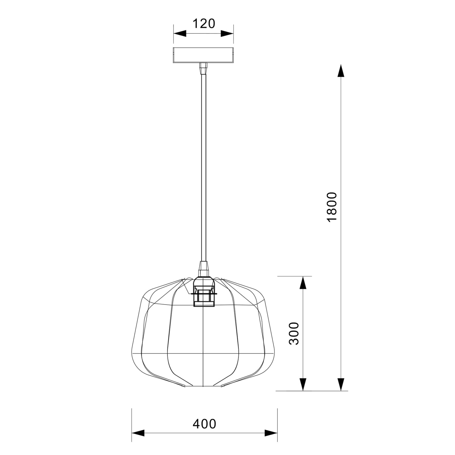Stratford Rattan Pendant Light