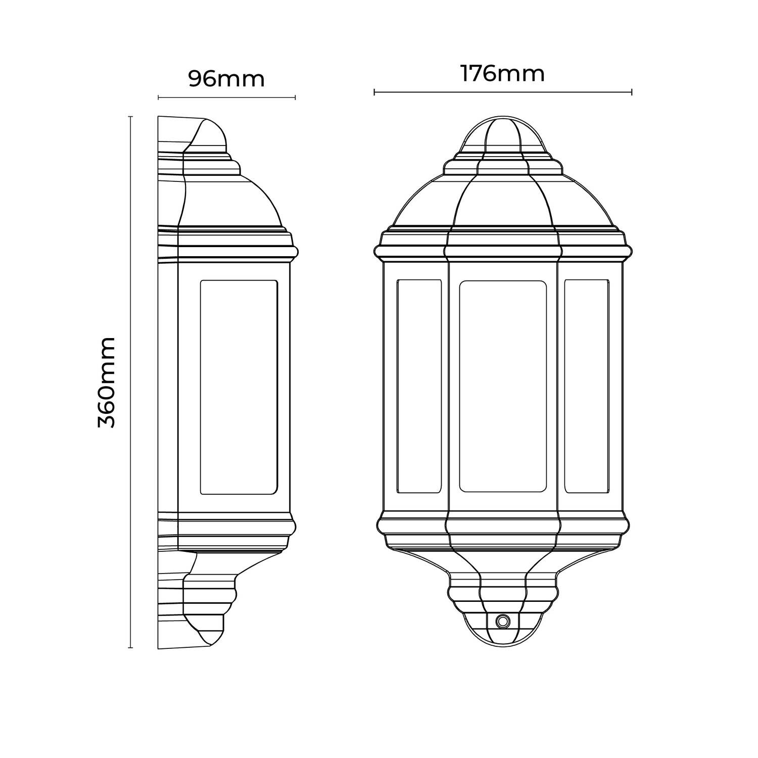 Mckinney Outdoor Wall Light with Sensor