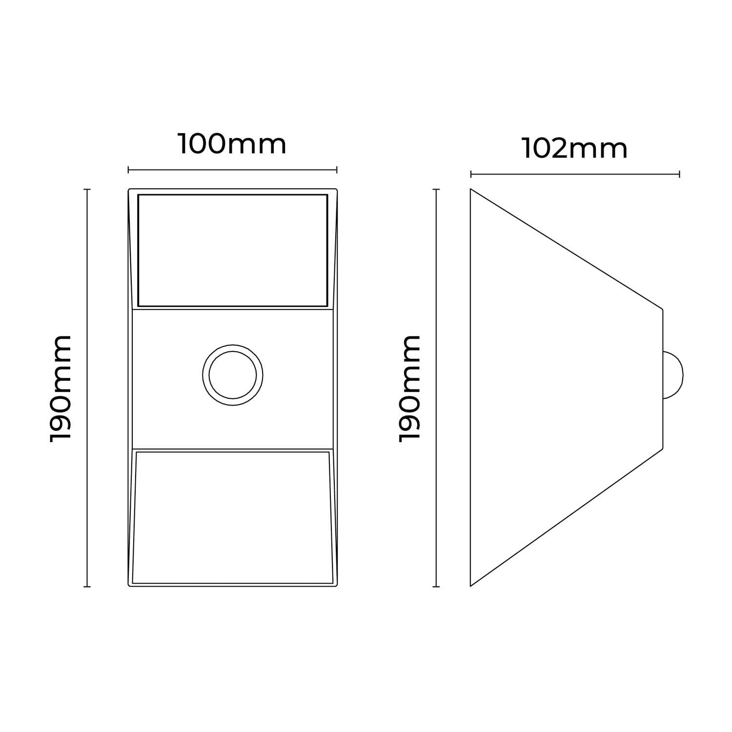 Sienna Solar LED Outdoor Wall Light with Sensor