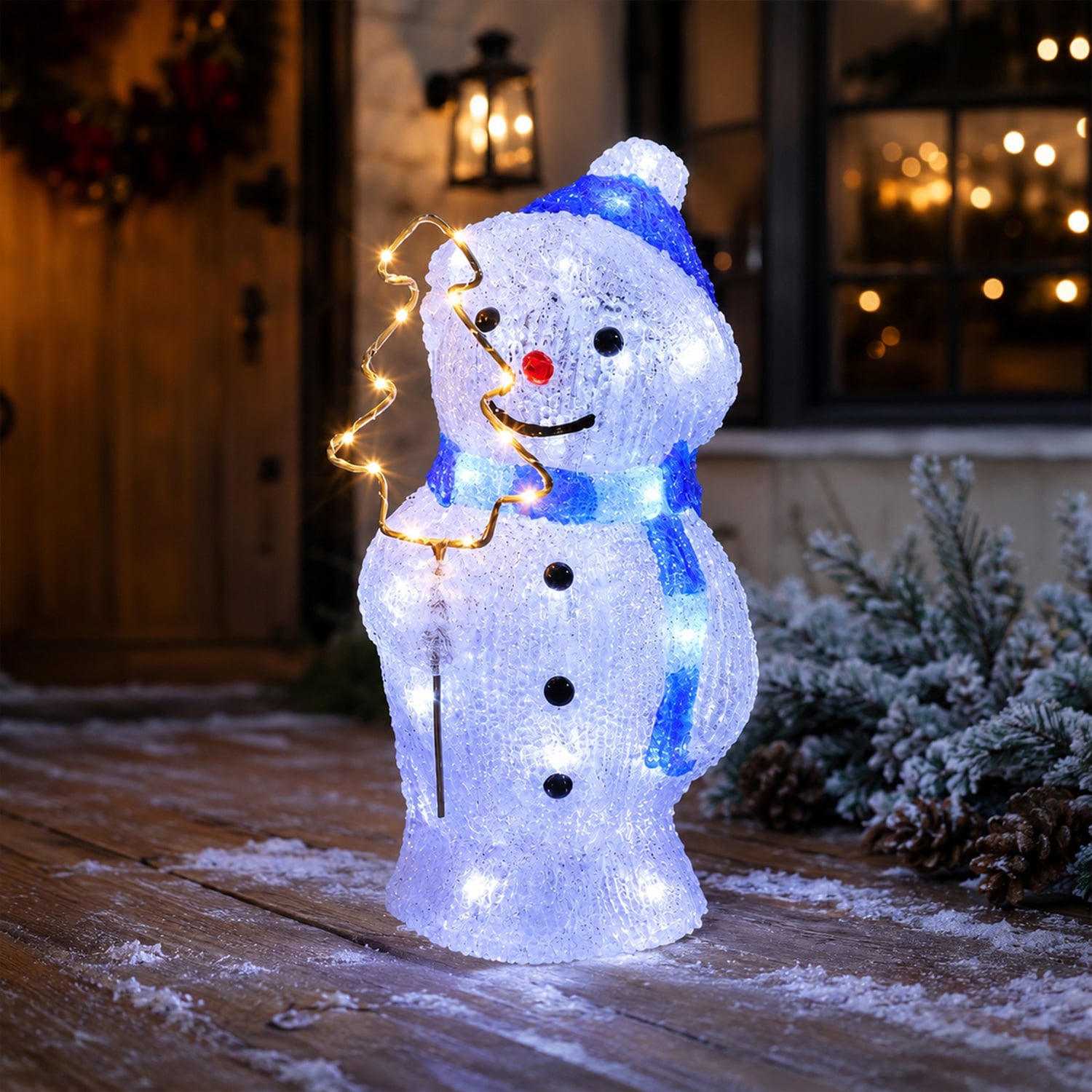 Nora Snowman LED Christmas Light Display