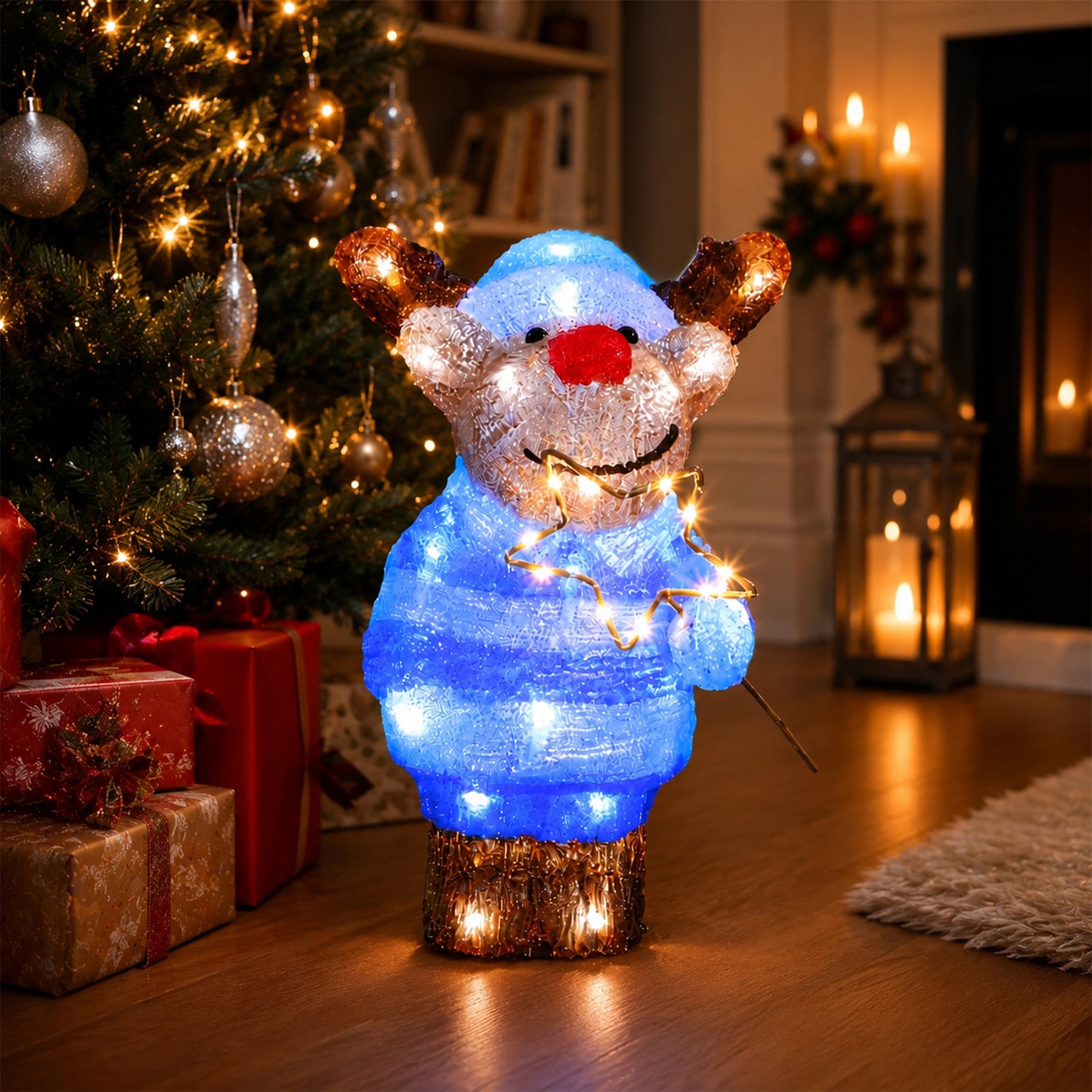 Nera Reindeer LED Christmas Light Display