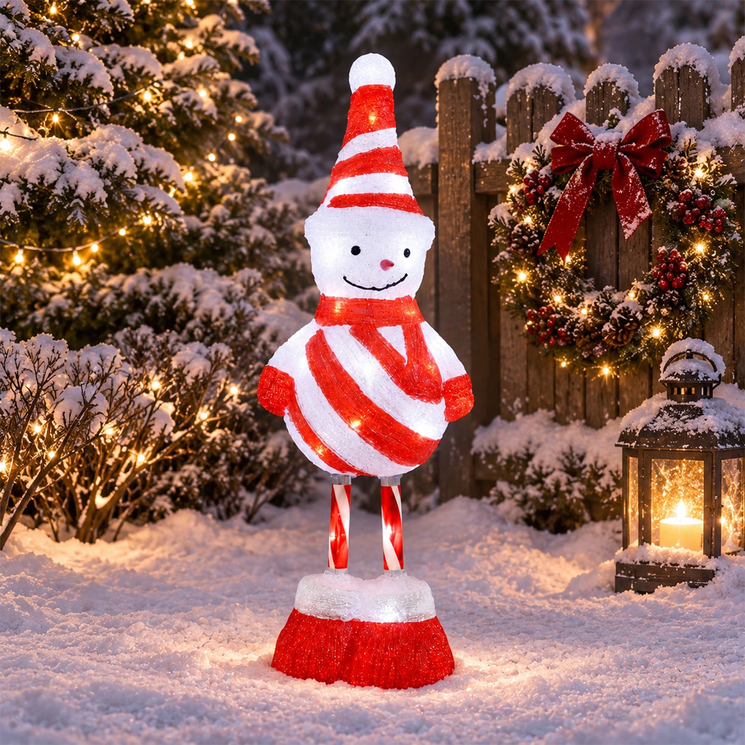 Vica Snowman LED Christmas Light Display