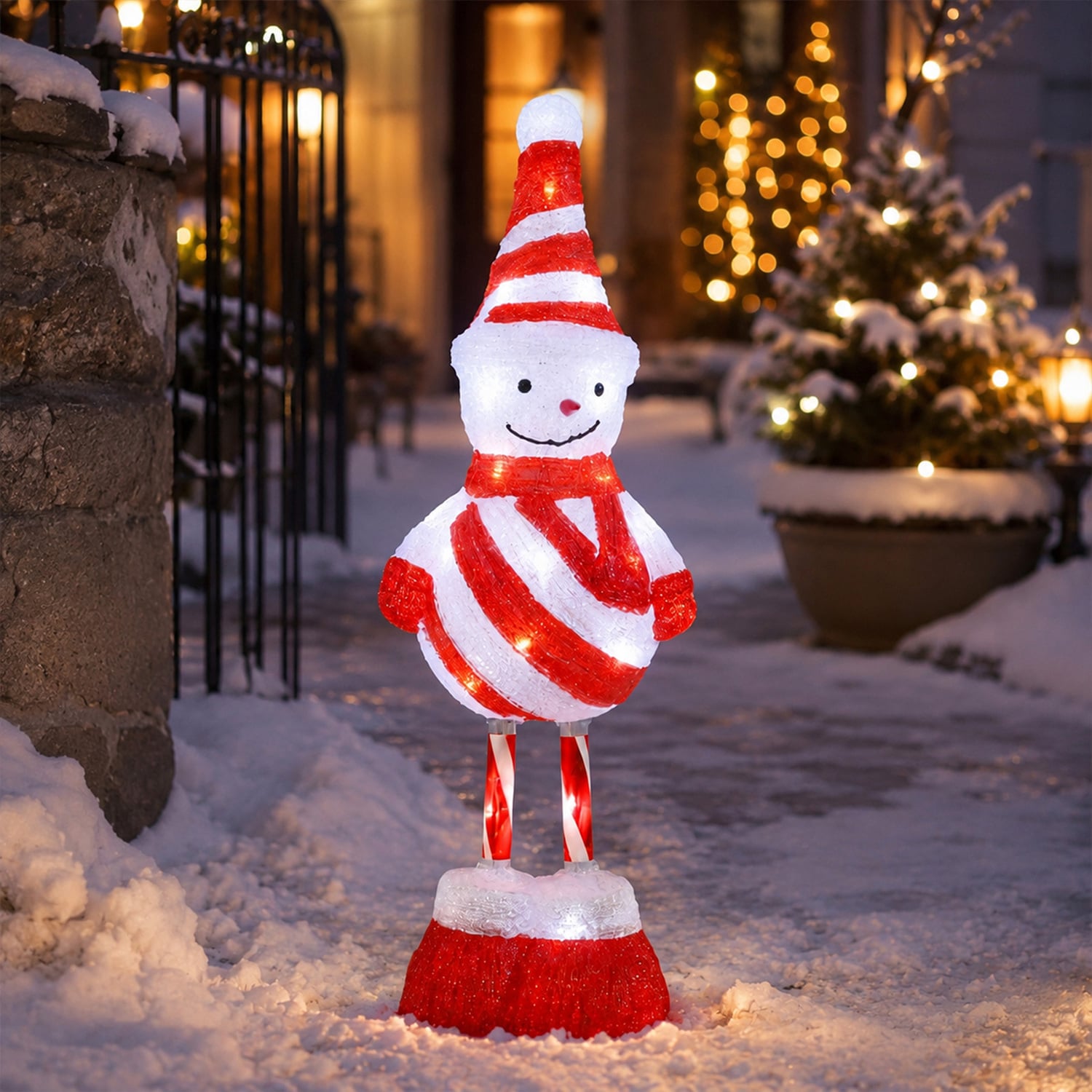 Vica Snowman LED Christmas Light Display