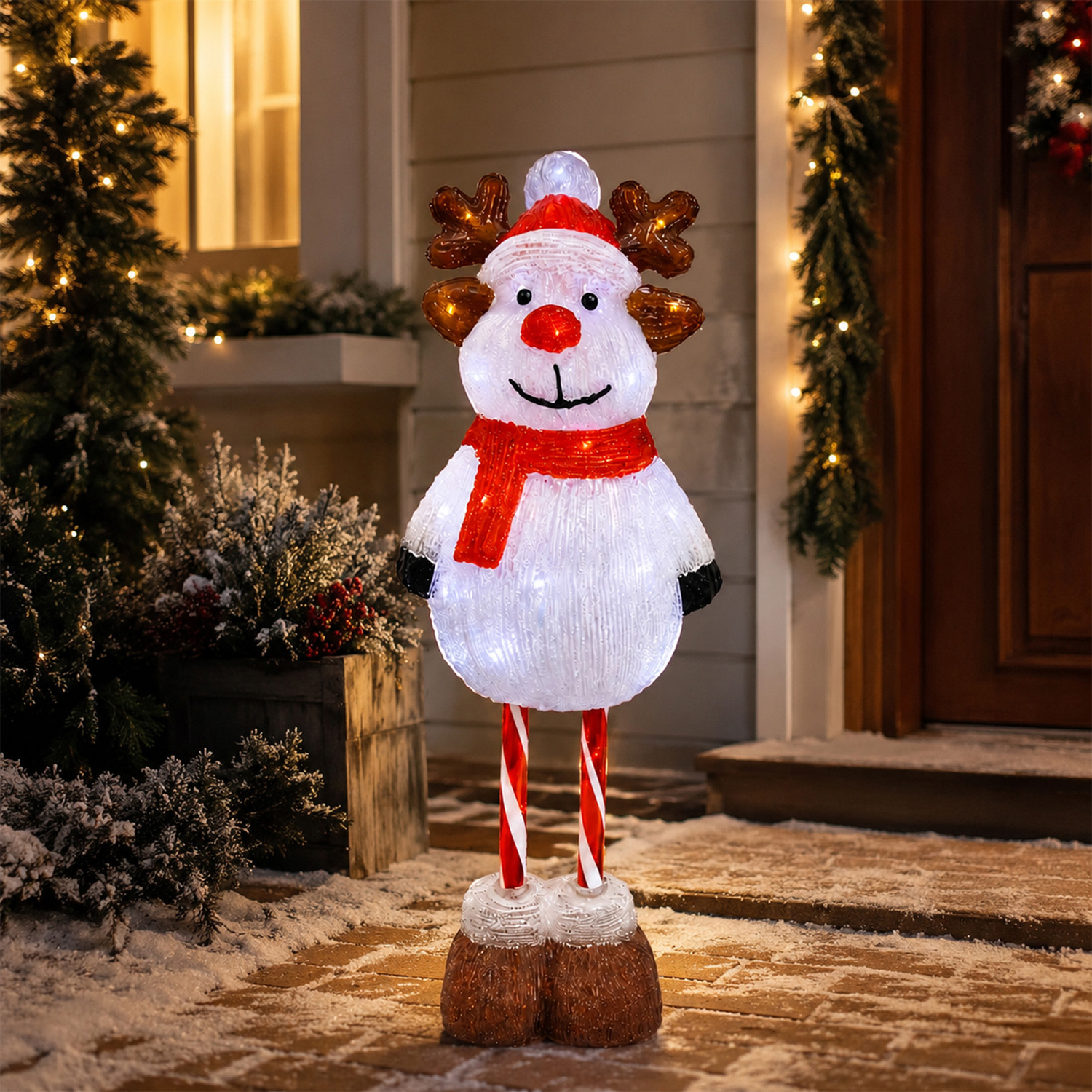 Zira Reindeer LED Christmas Light Display