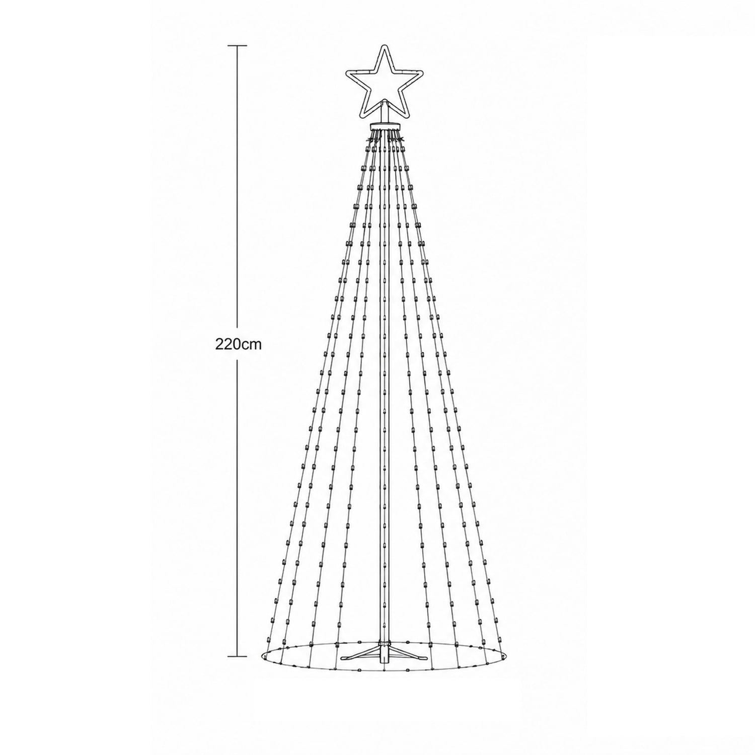 260 Kieron Pre-Lit LED Christmas Light Display
