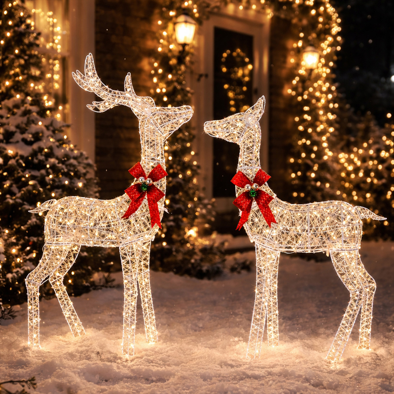 Karen Stag & Doe LED Christmas Decoration
