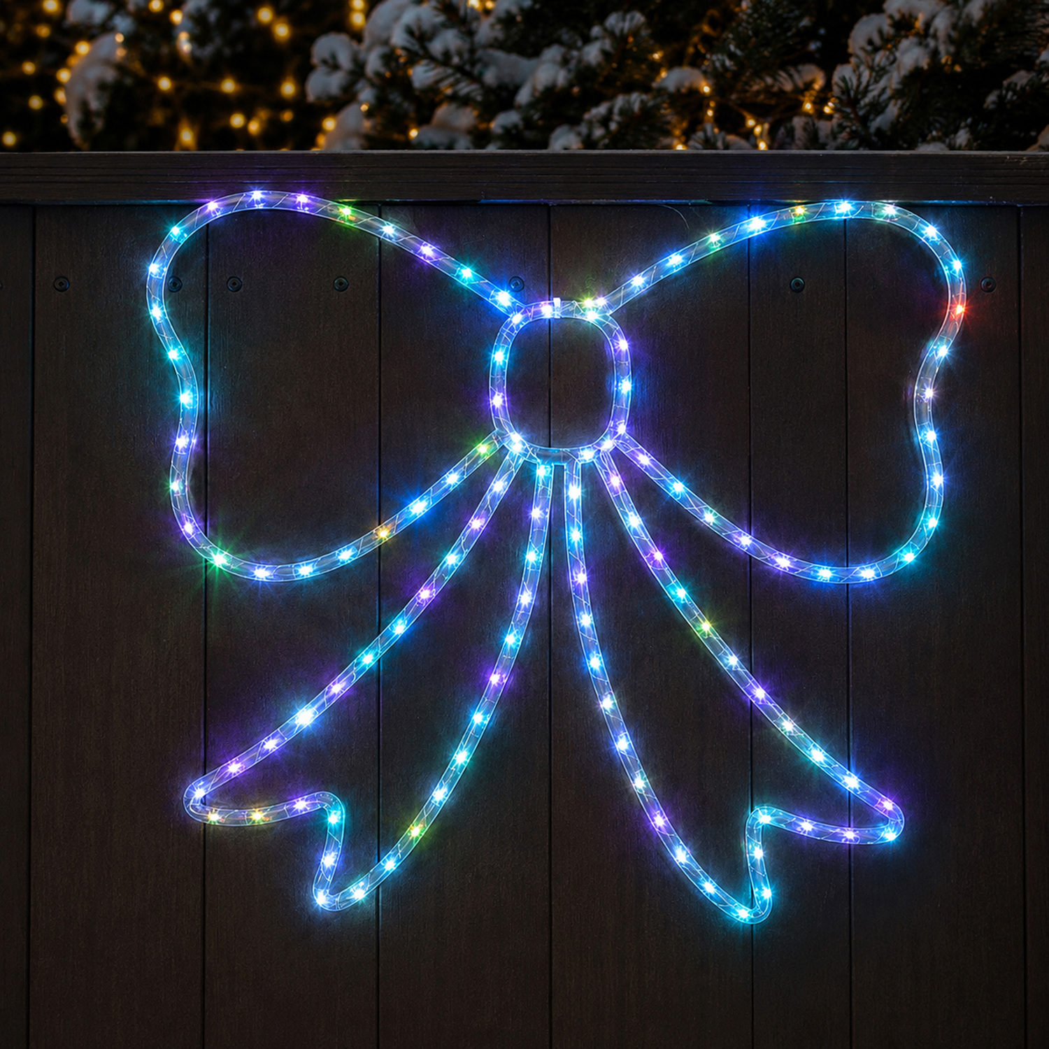 Elian Lit Bow LED Christmas Light Display