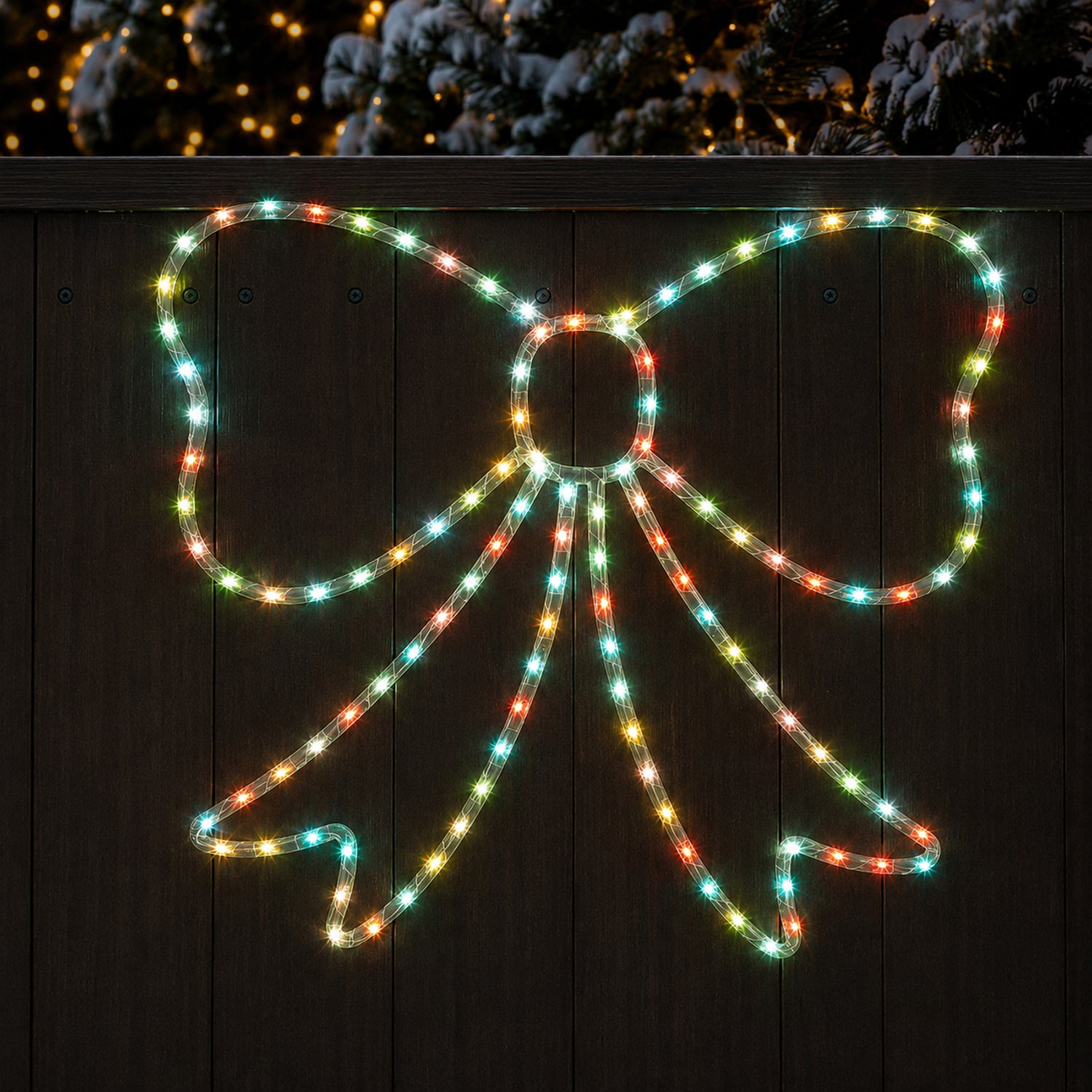 Elian Lit Bow LED Christmas Light Display