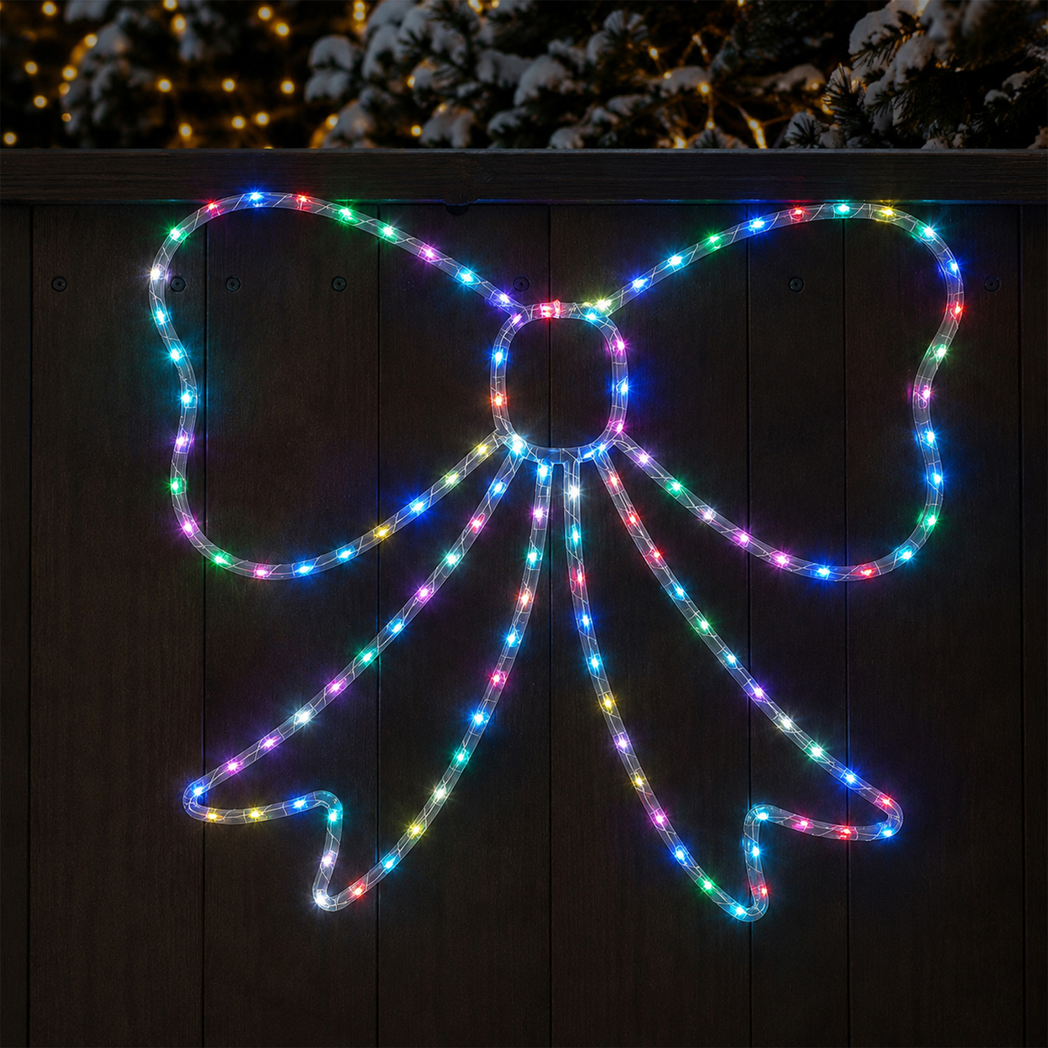 Elian Lit Bow LED Christmas Light Display