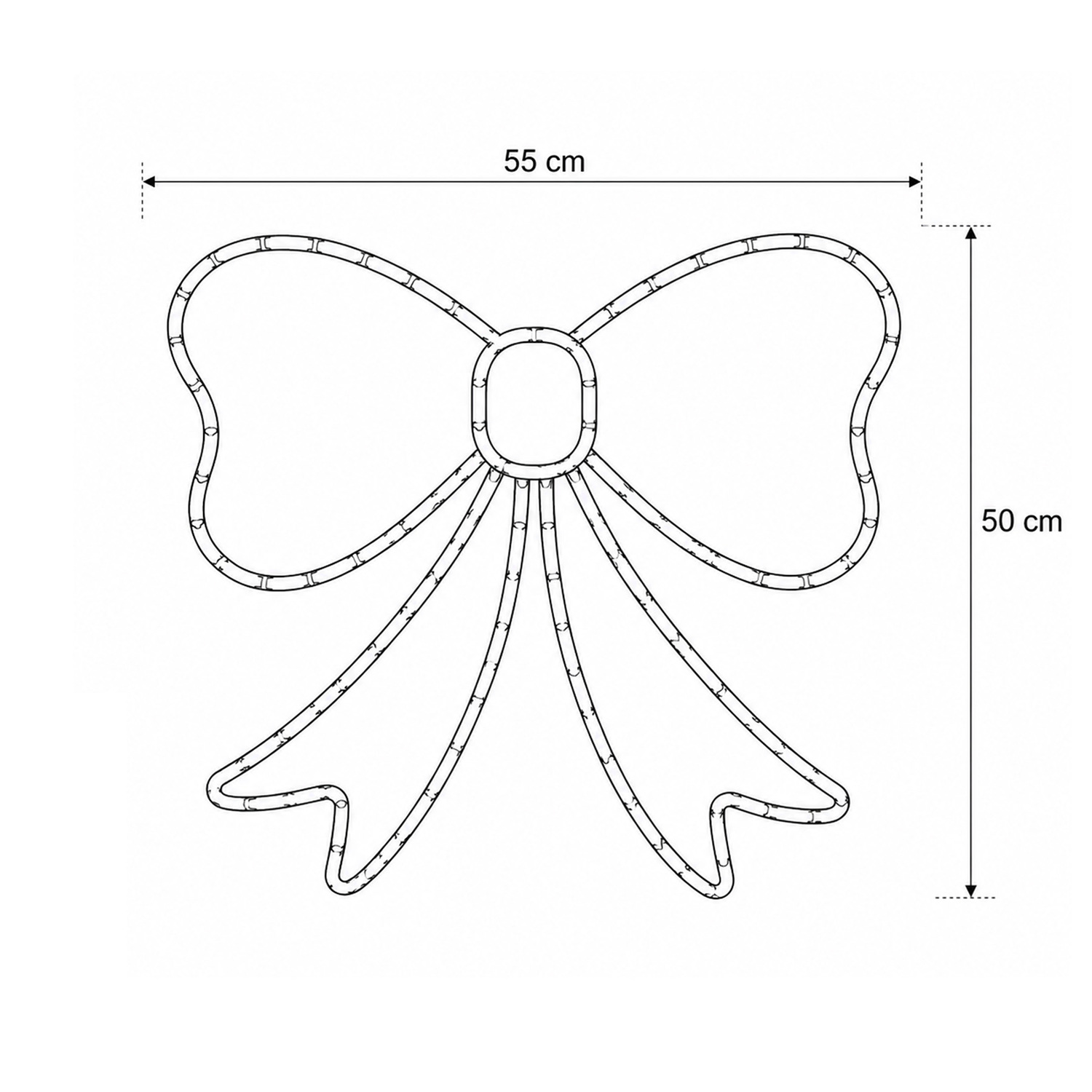 Elian Lit Bow LED Christmas Light Display
