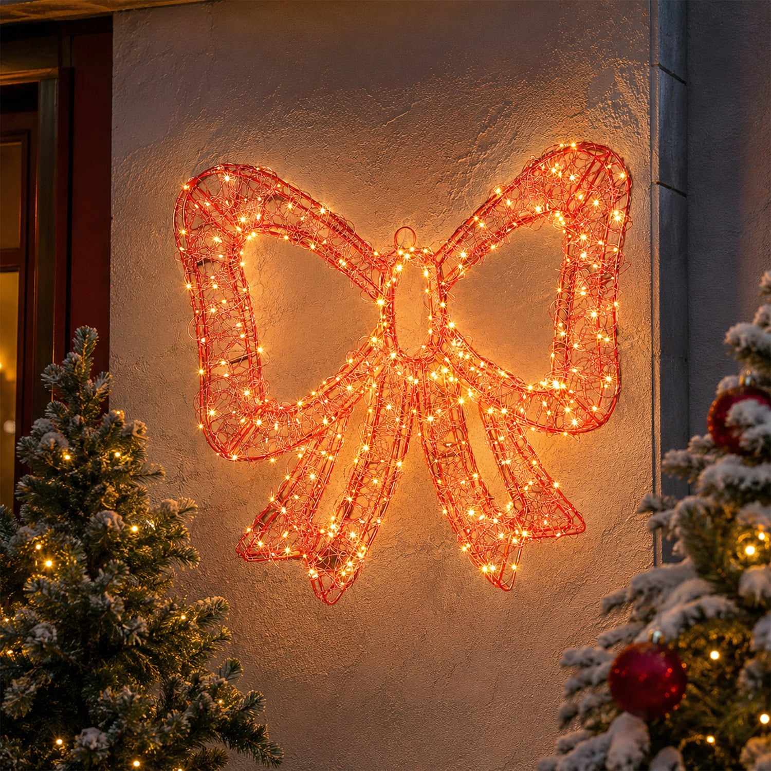 400 Oren 3D Lit Bow LED Christmas Light Display