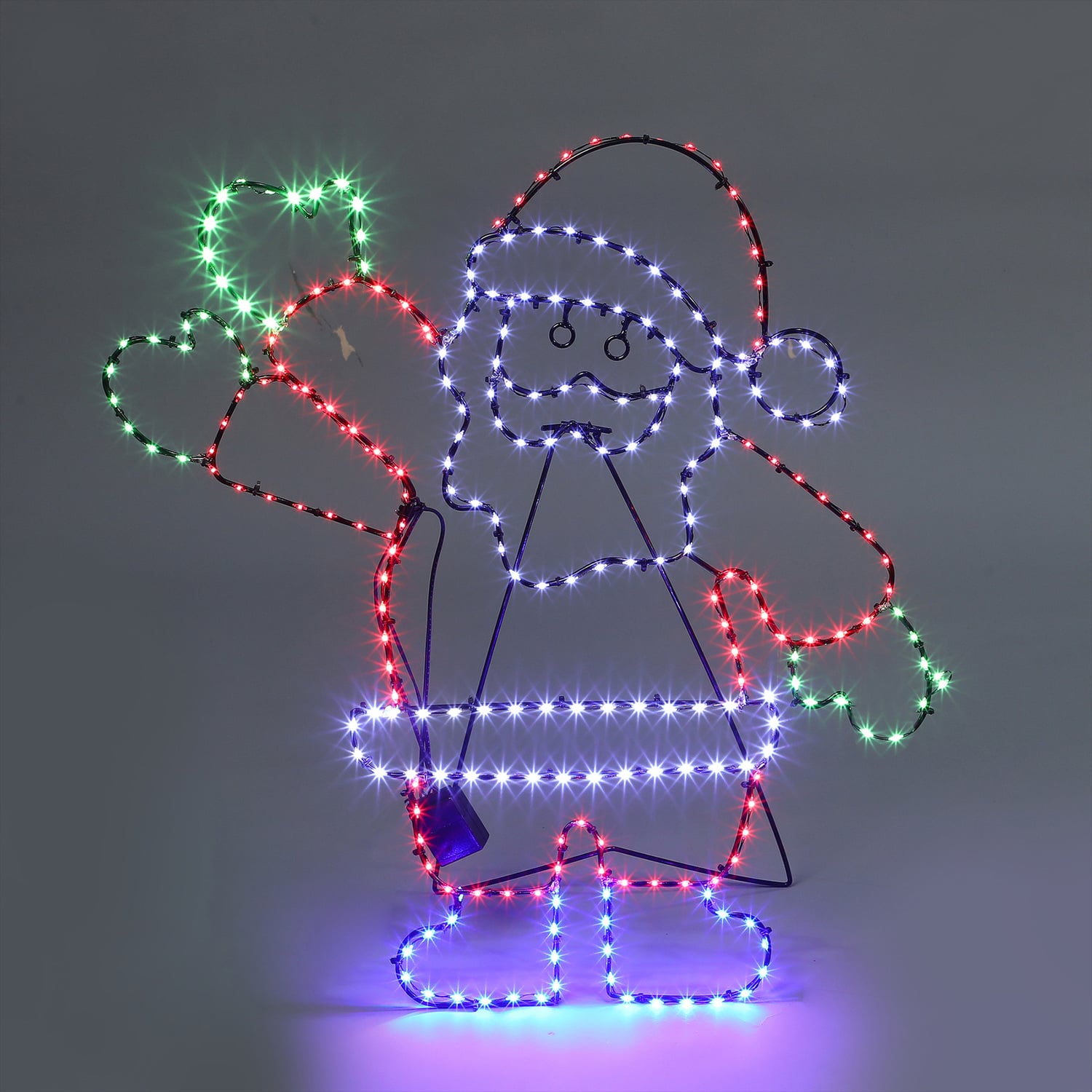 Cian Waving Santa LED Christmas Light Display