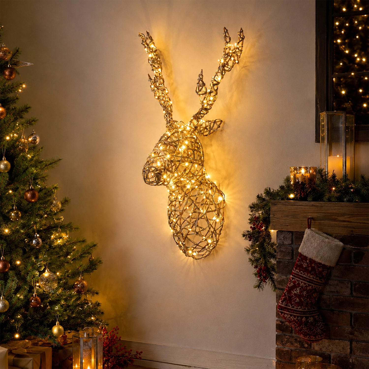 Eren Reindeer Head LED Christmas Decoration