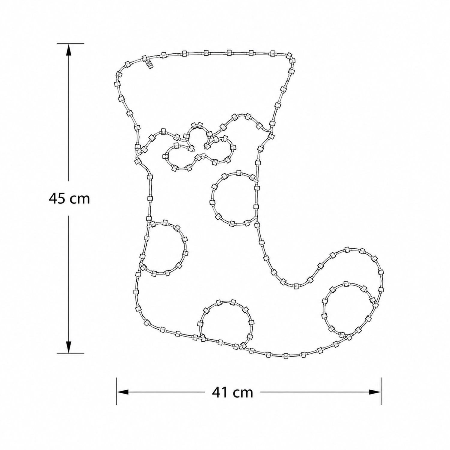 Rian Stocking LED Christmas Light Display