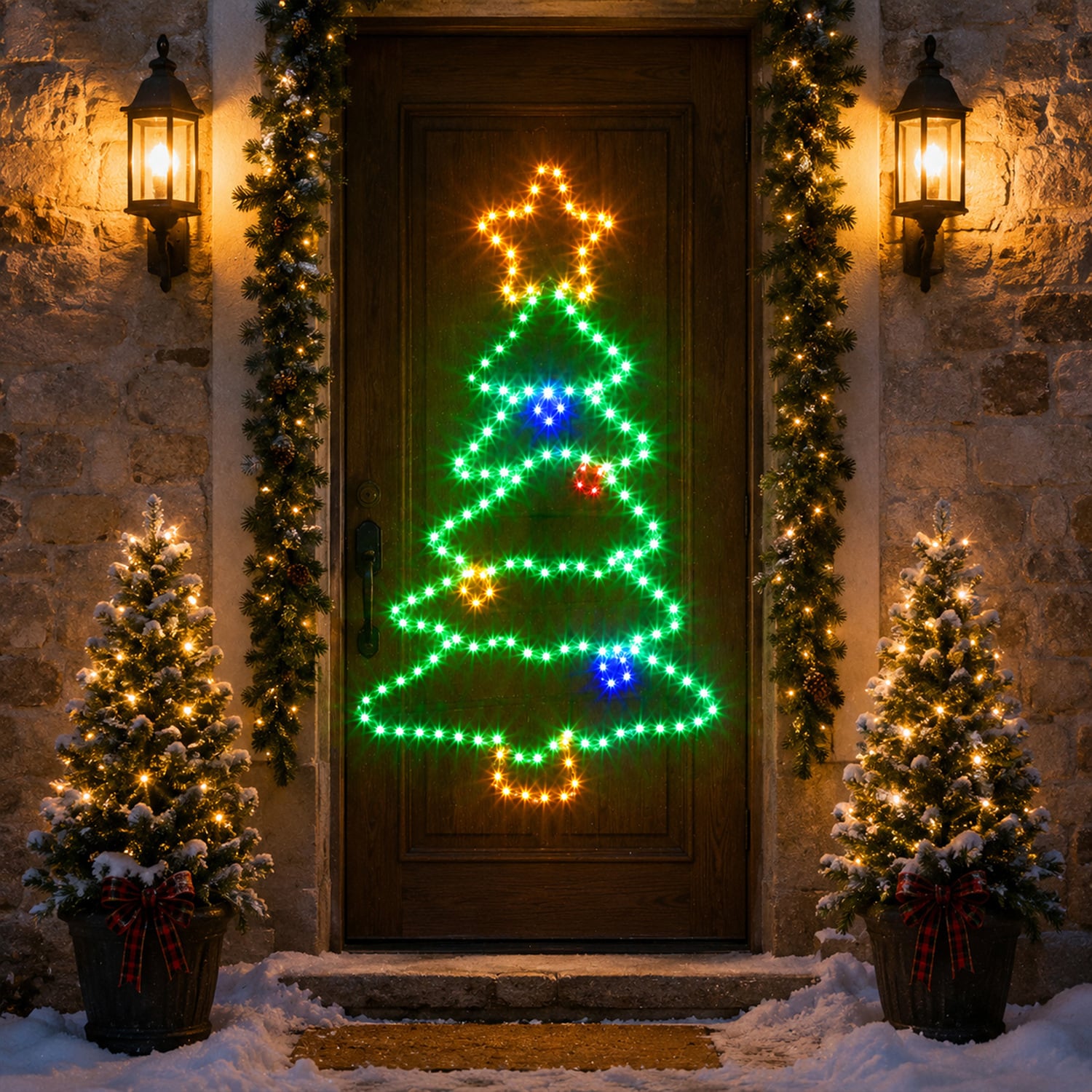 Arlen Tree Silhouette LED Christmas Light Display