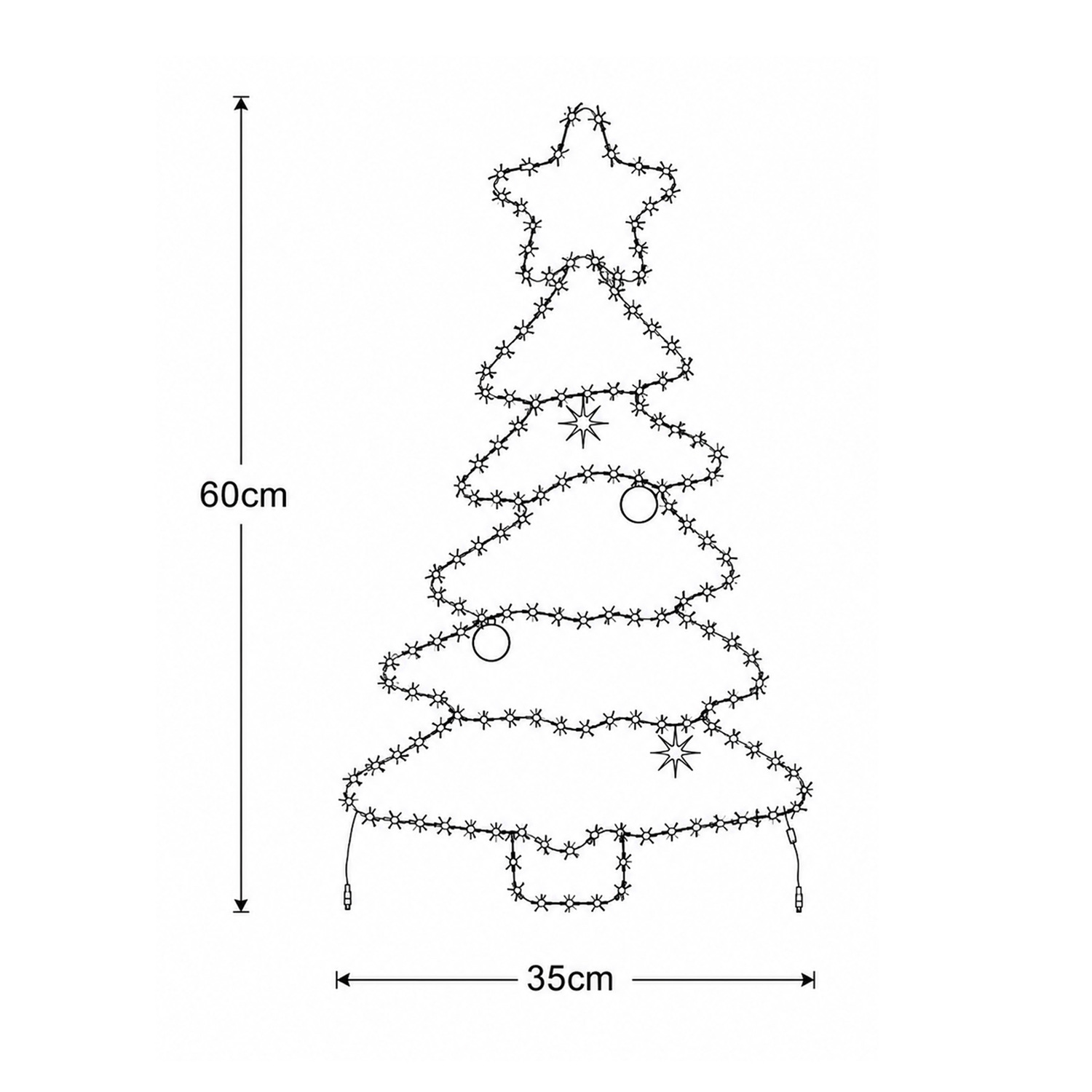 Arlen Tree Silhouette LED Christmas Light Display