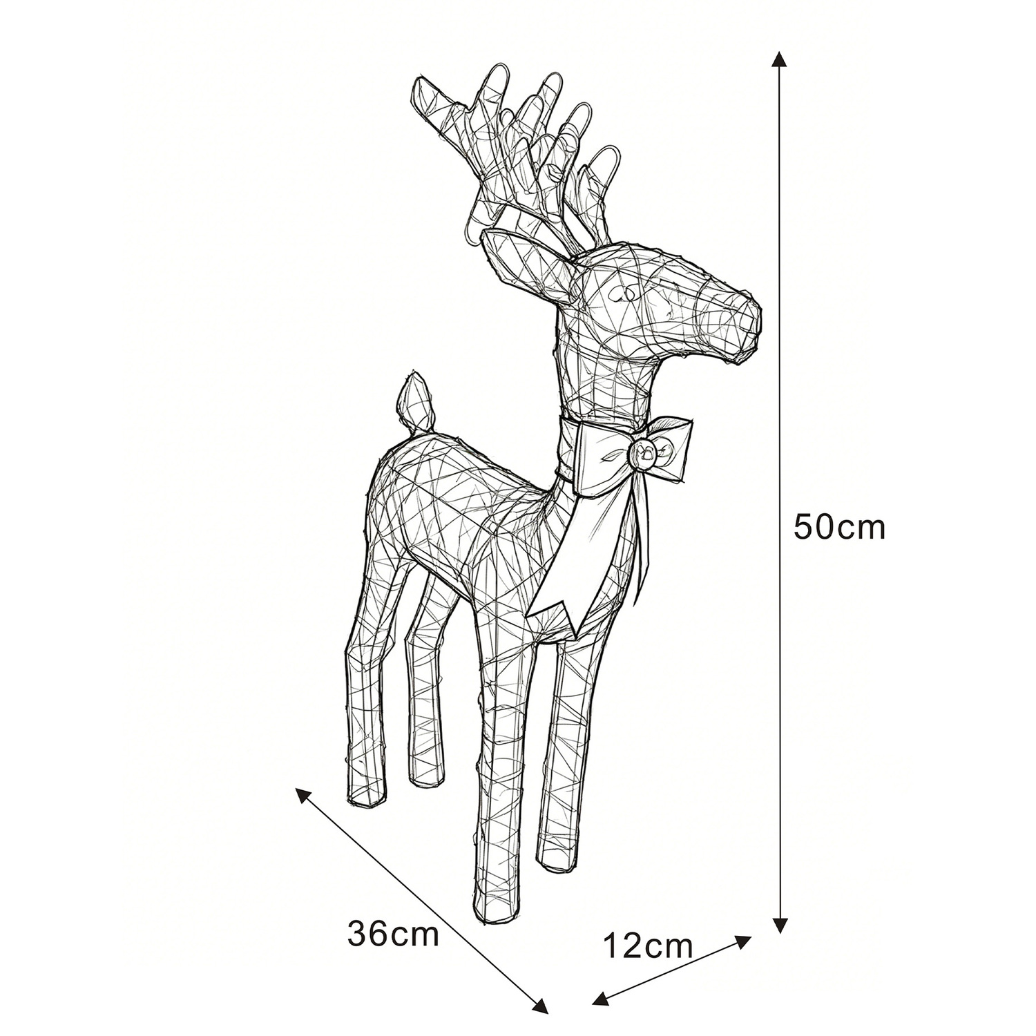 Koa LED Light Up Reindeer