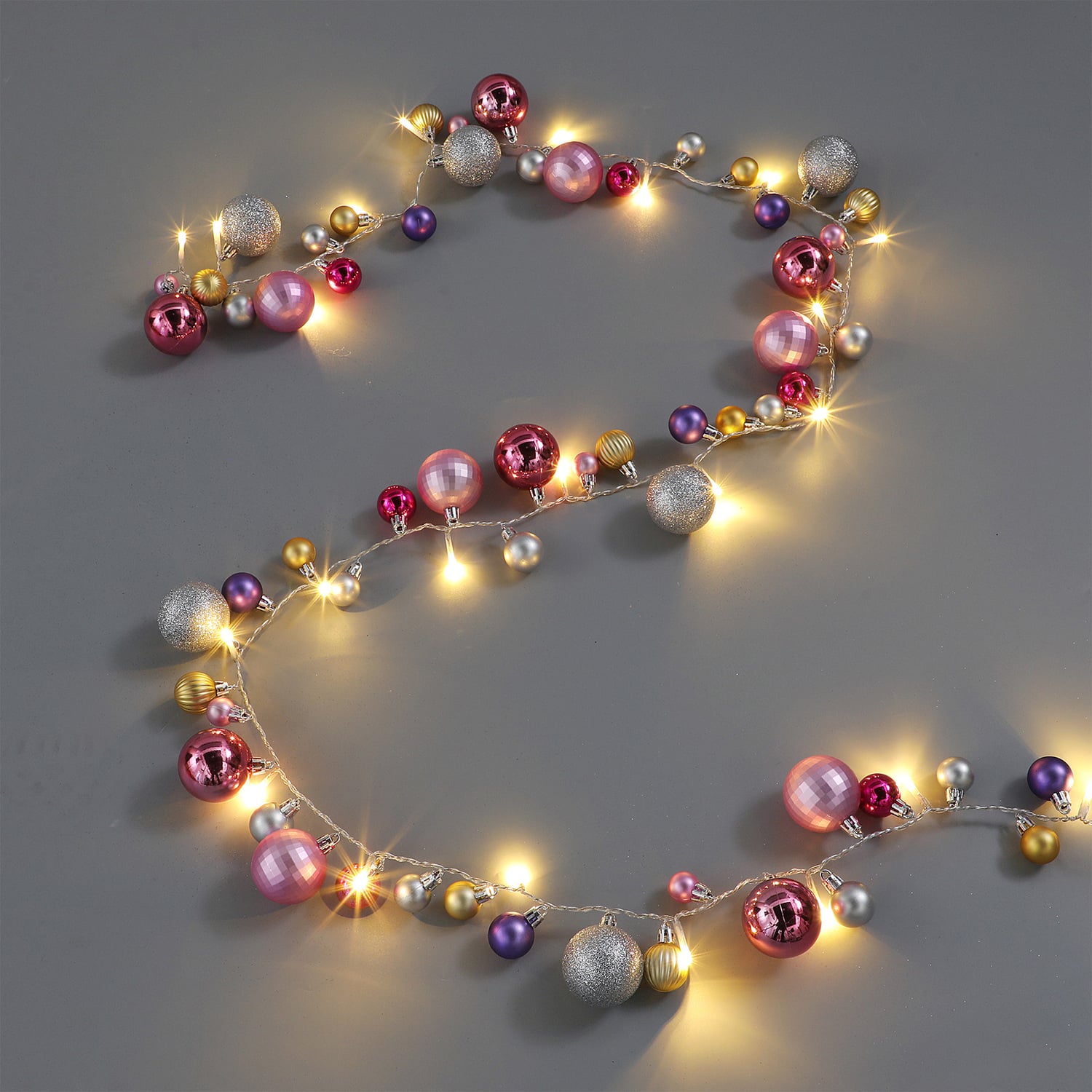 Zian Bauble Garland LED Christmas Light Display