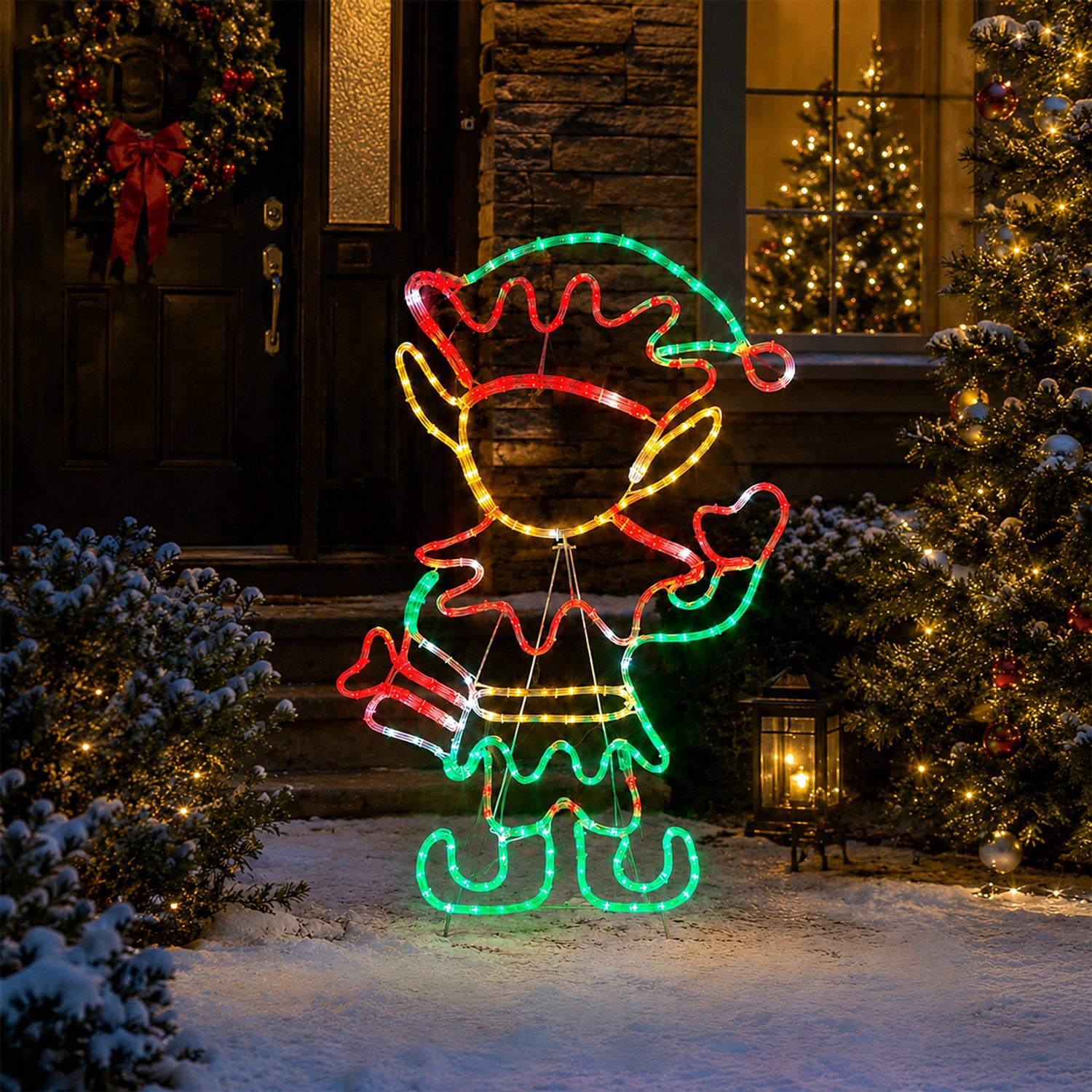 Eiran Elf LED Christmas Light Display