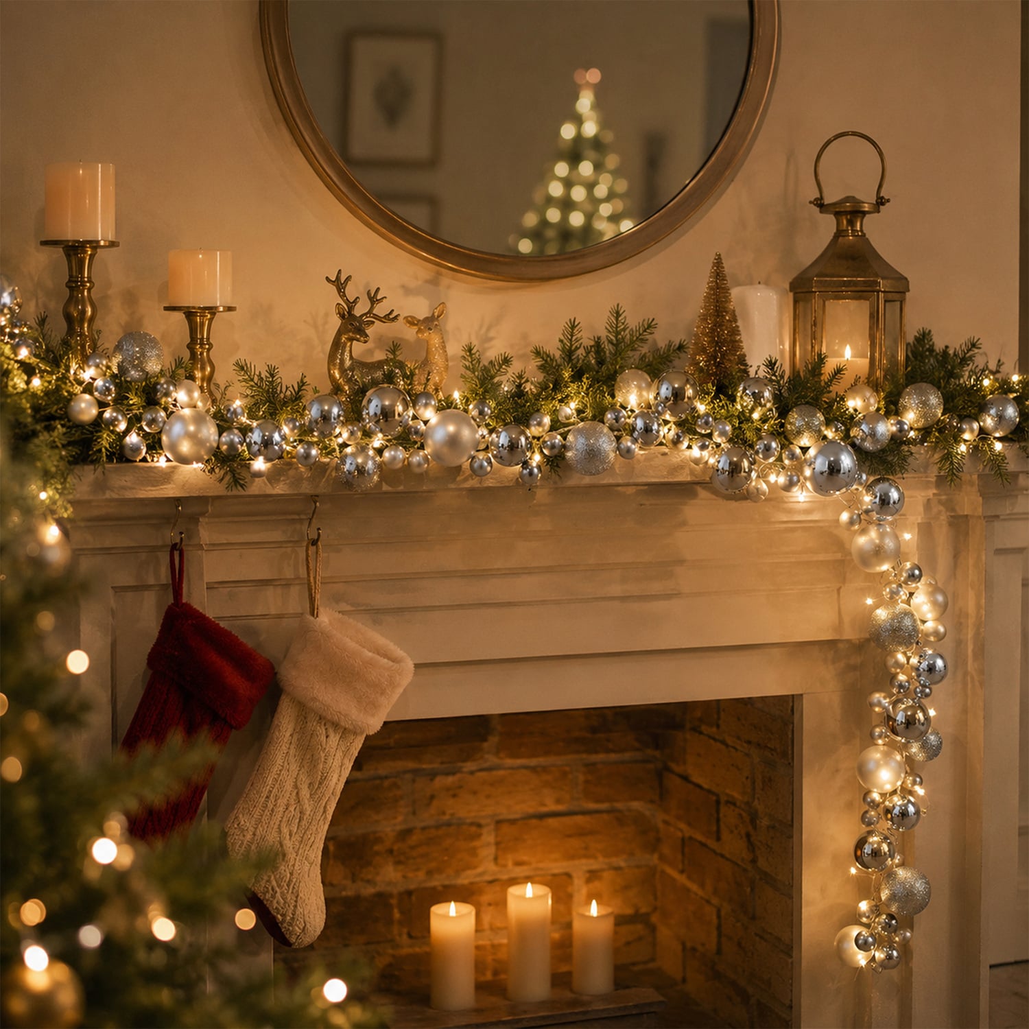 Zian Bauble Garland LED Christmas Light Display