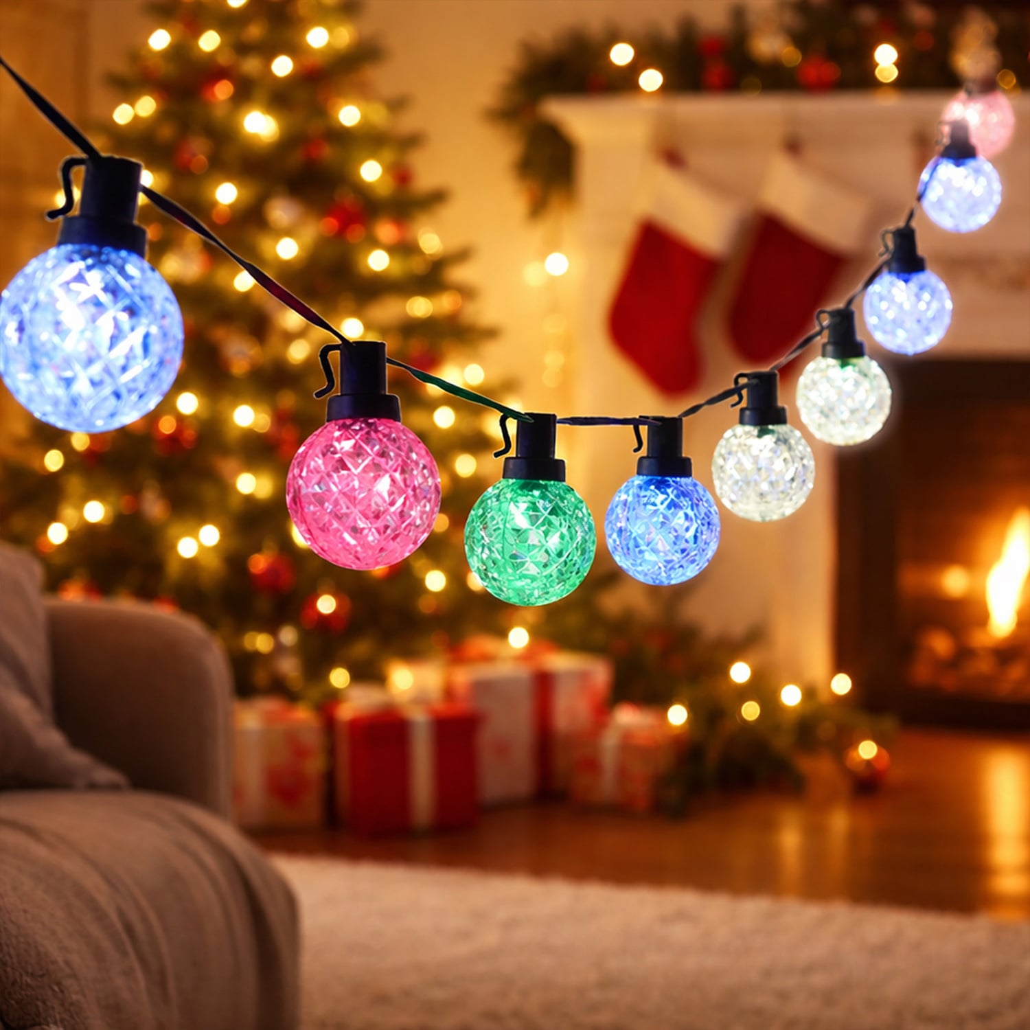Riven Globe LED Fairy Lights