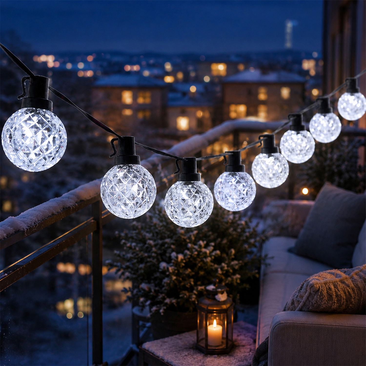 Riven Globe LED Fairy Lights
