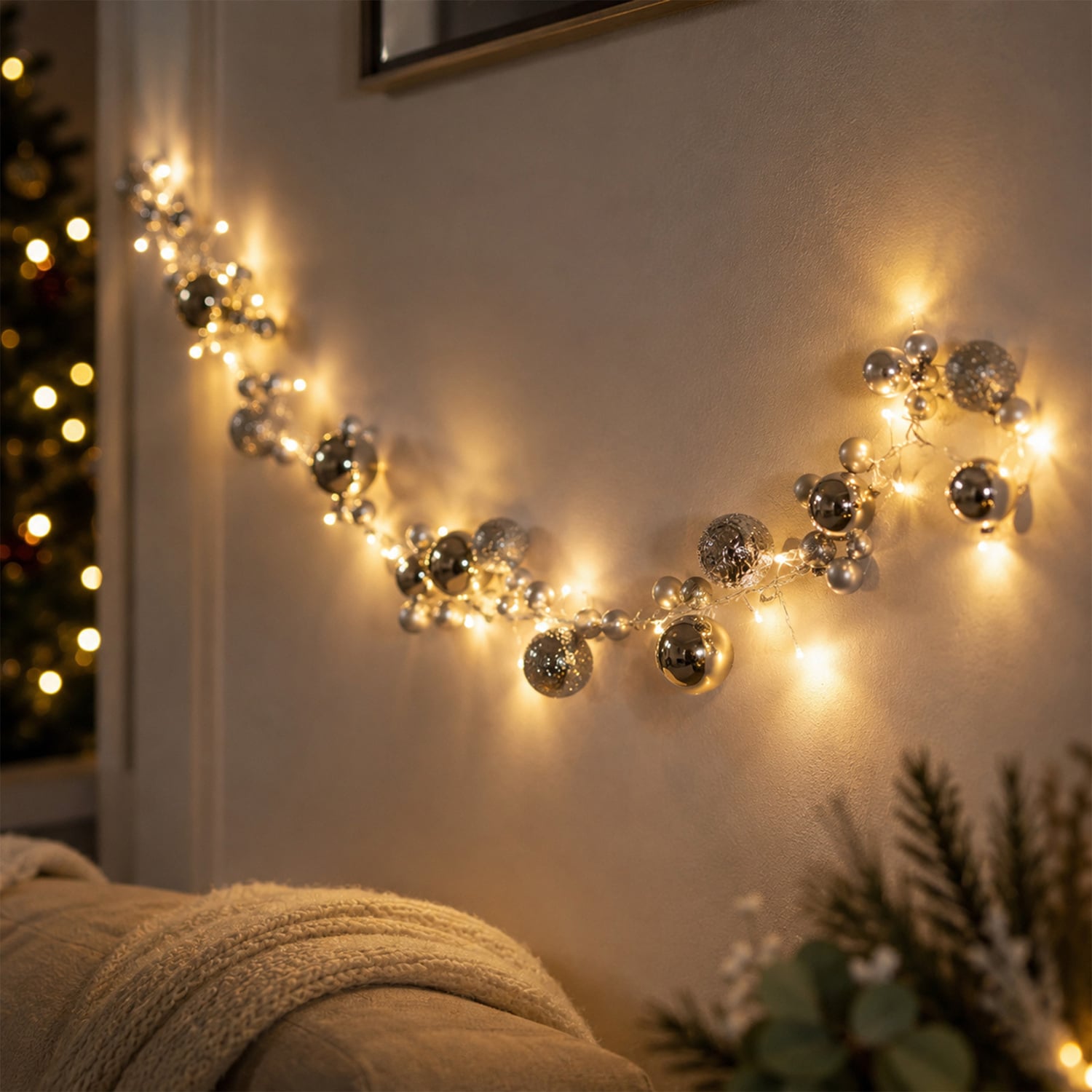 Zian Bauble Garland LED Christmas Light Display