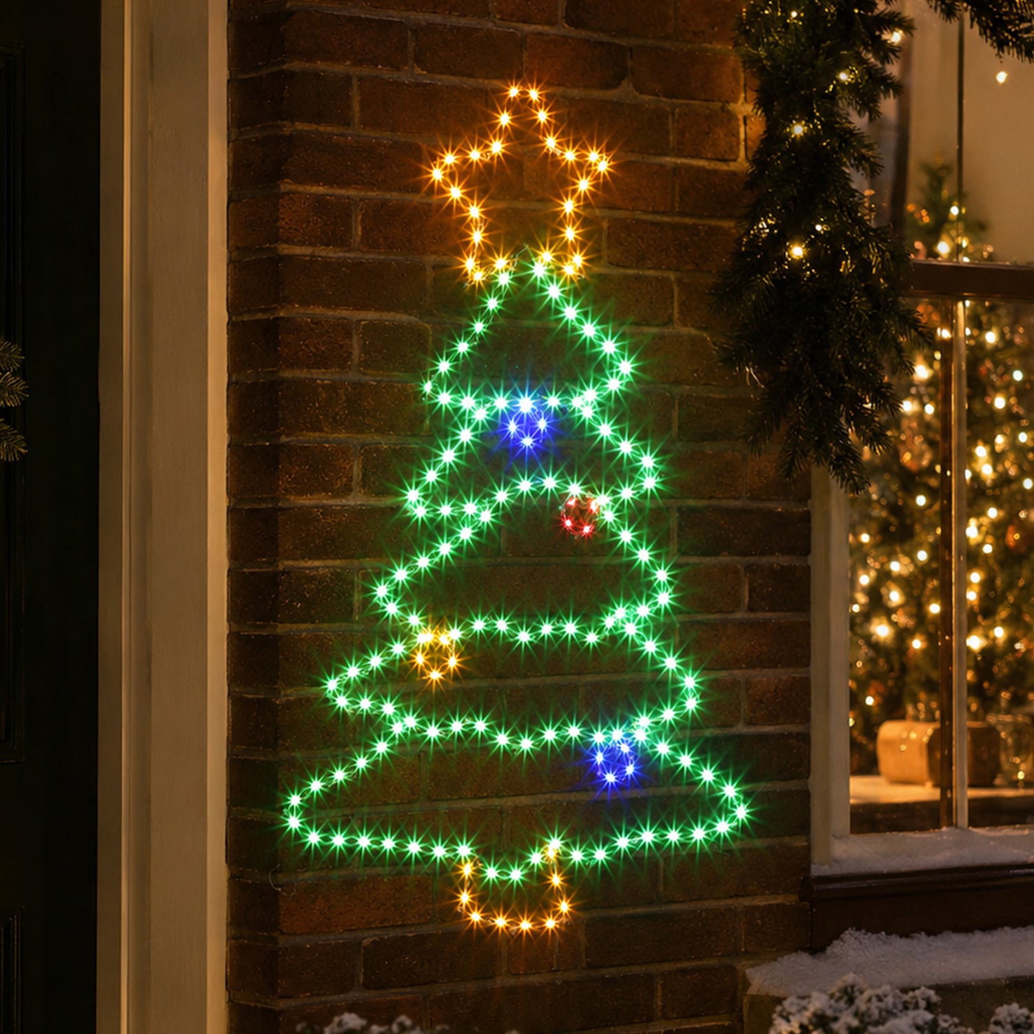 Arlen Tree Silhouette LED Christmas Light Display