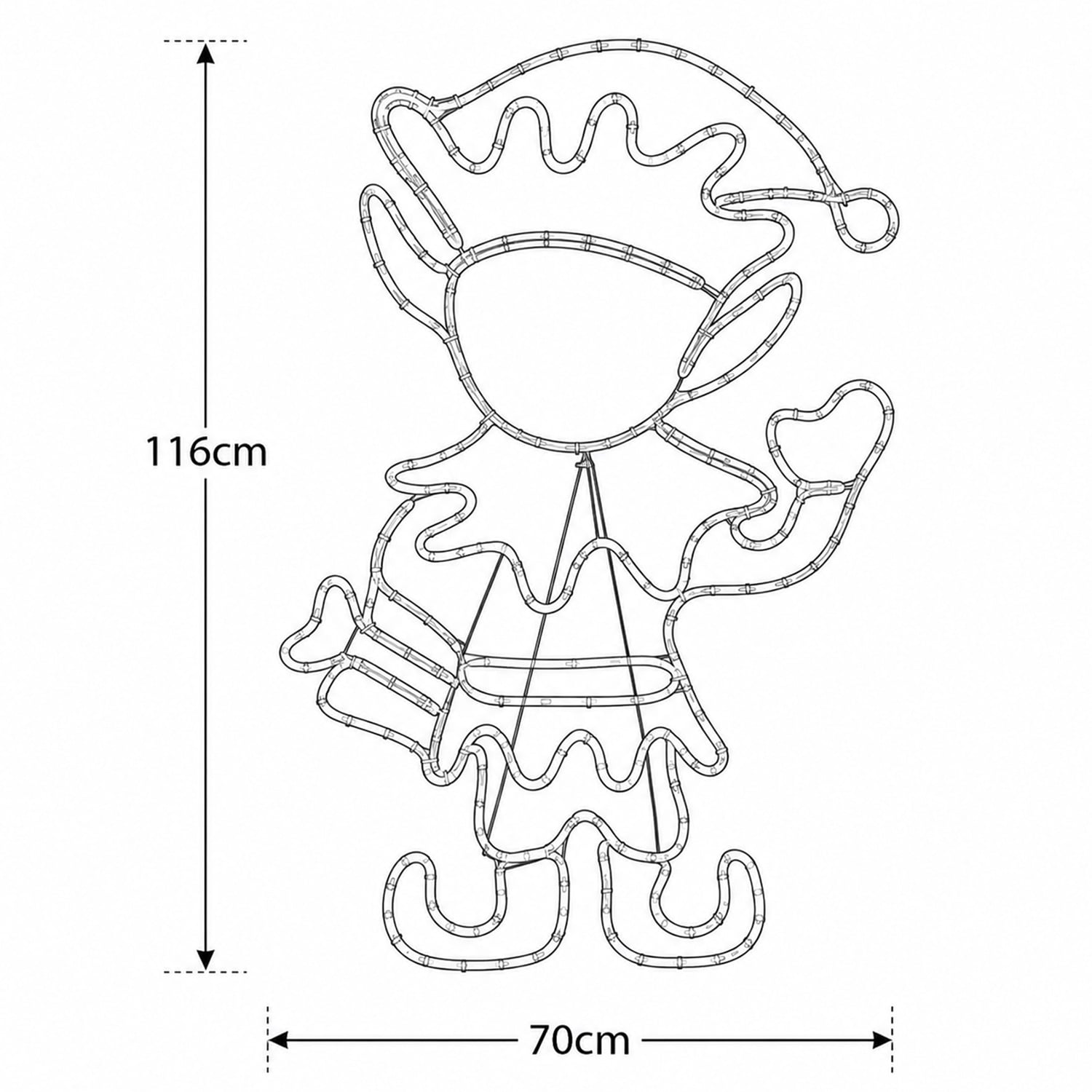 Eiran Elf LED Christmas Light Display