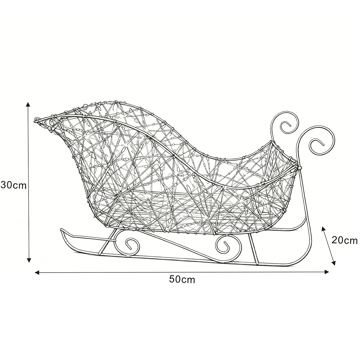 Maren Sleigh LED Christmas Ornament