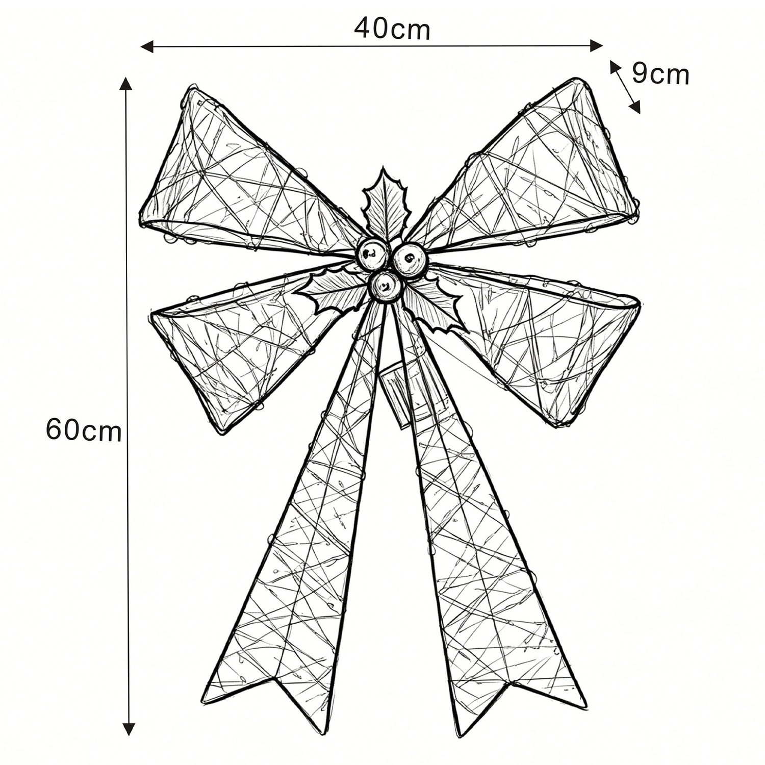 Niran Bow LED Christmas Light Display